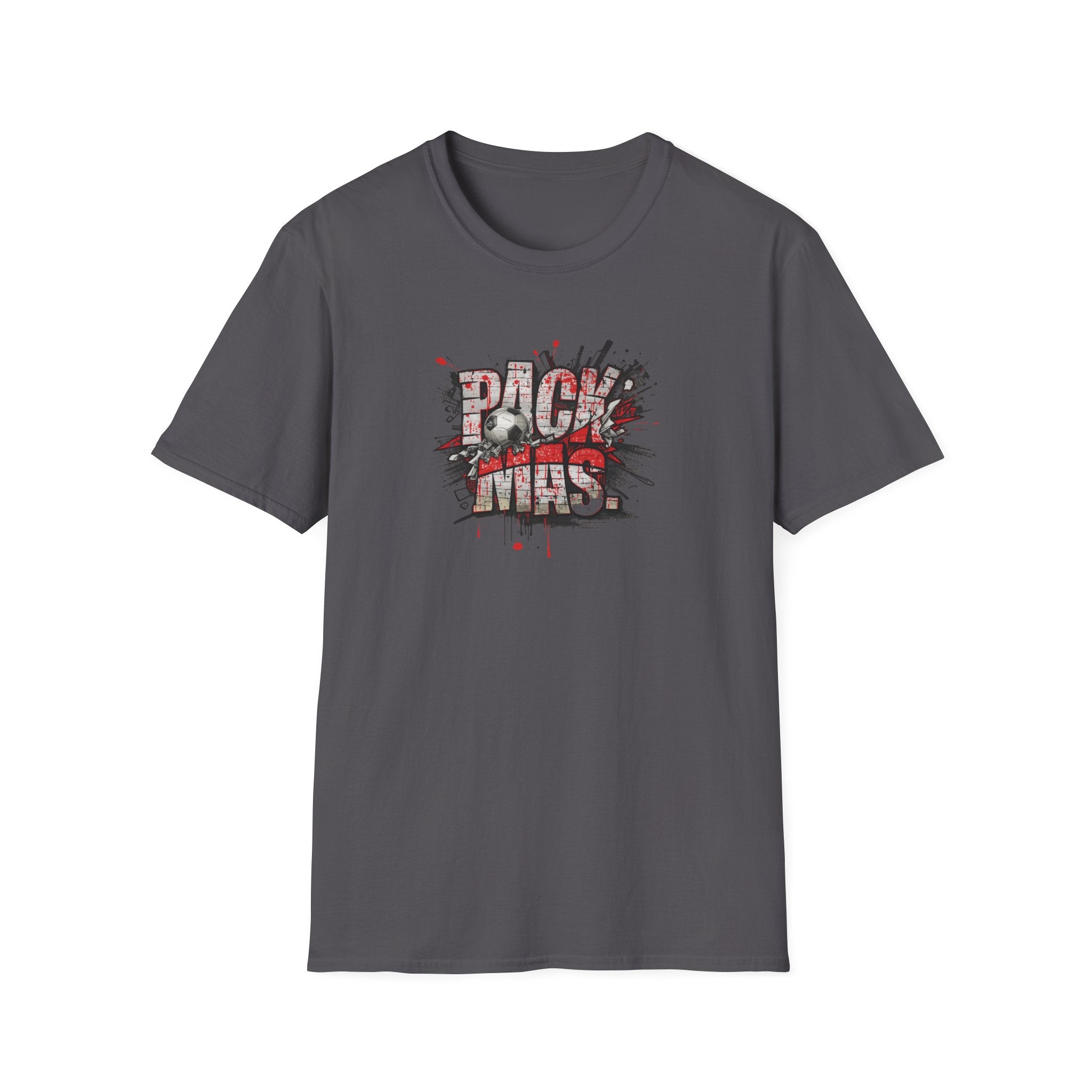 PACK MAS graphic T-Shirt | grunge splatter typography