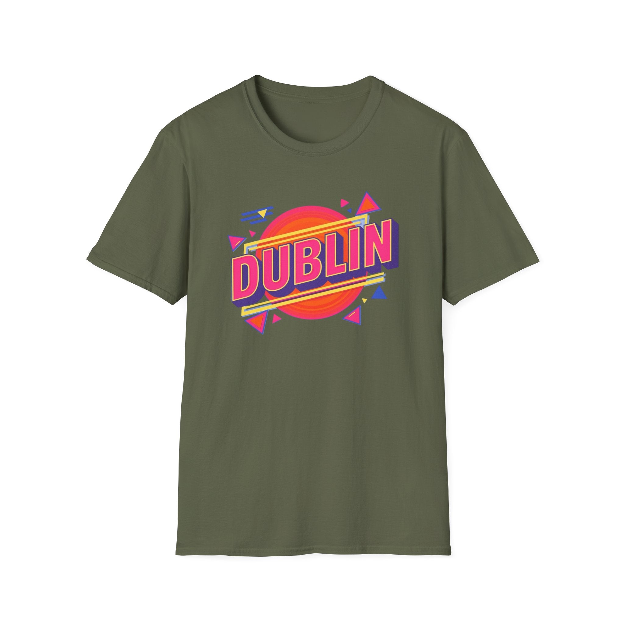 Dublin Retro 3D Unisex Softstyle T-Shirt