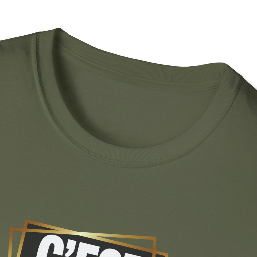 C'EST BON T-Shirt | French Phrase Graphic Tee, Bold Typographic Design