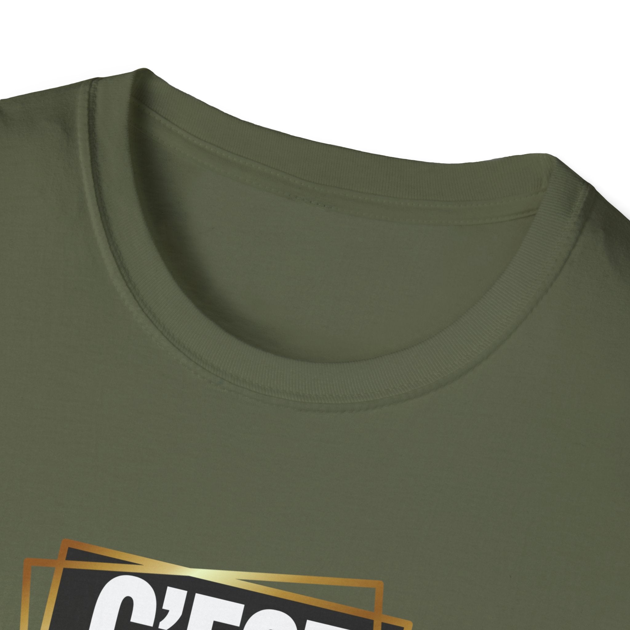 C'EST BON T-Shirt | French Phrase Graphic Tee, Bold Typographic Design