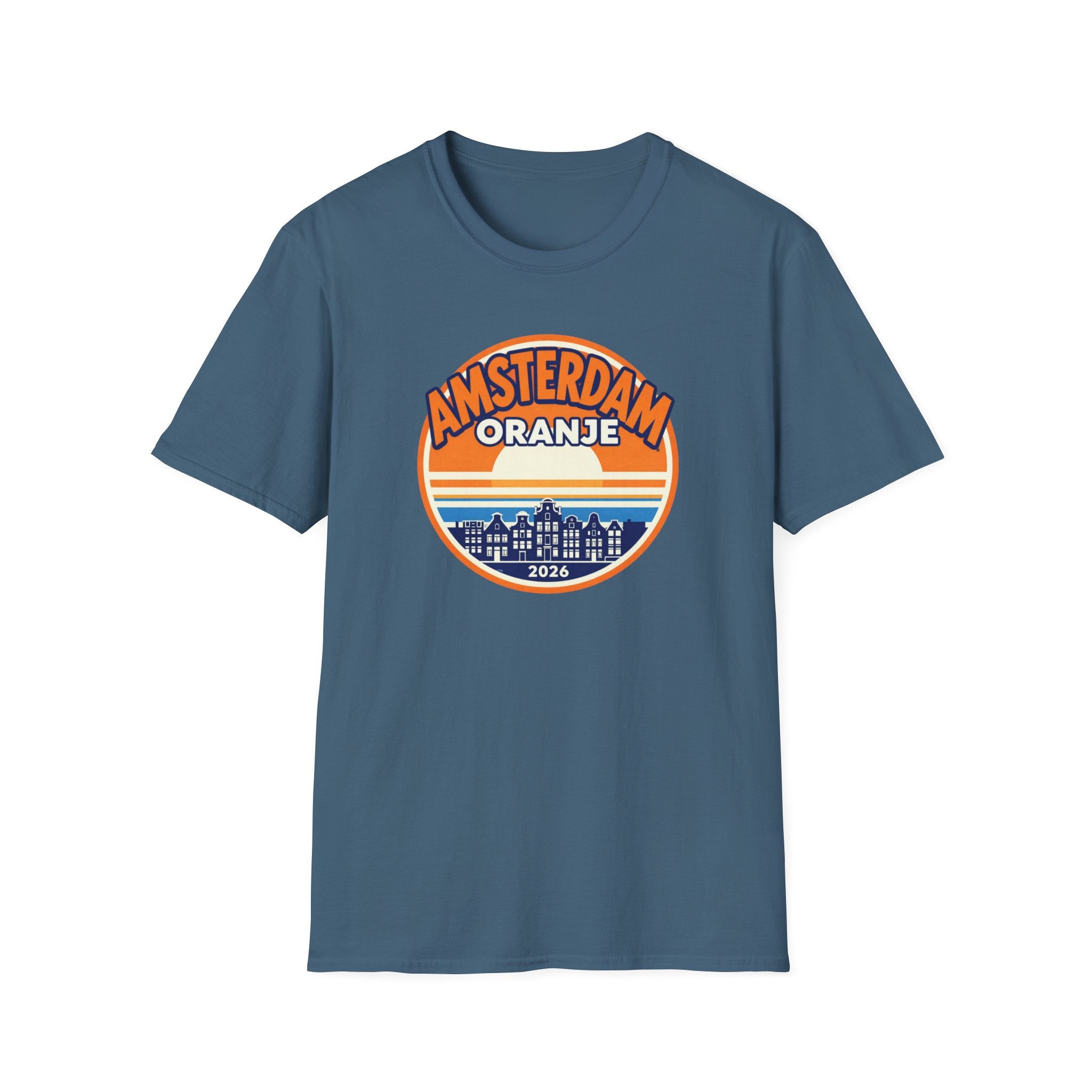 Amsterdam Oranje Retro Sunset T-Shirt