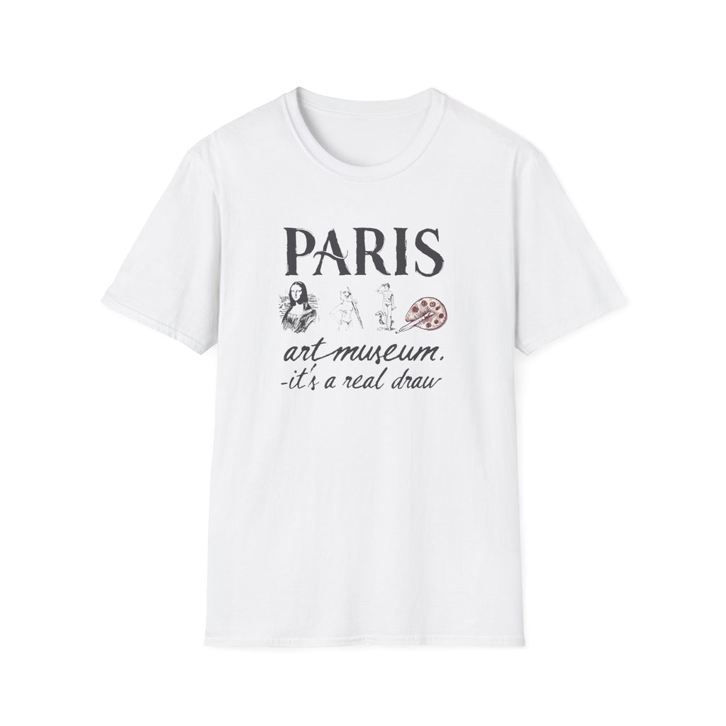 Paris Art Museum T-Shirt — "Paris art museum… it's a real draw" Graphic Tee