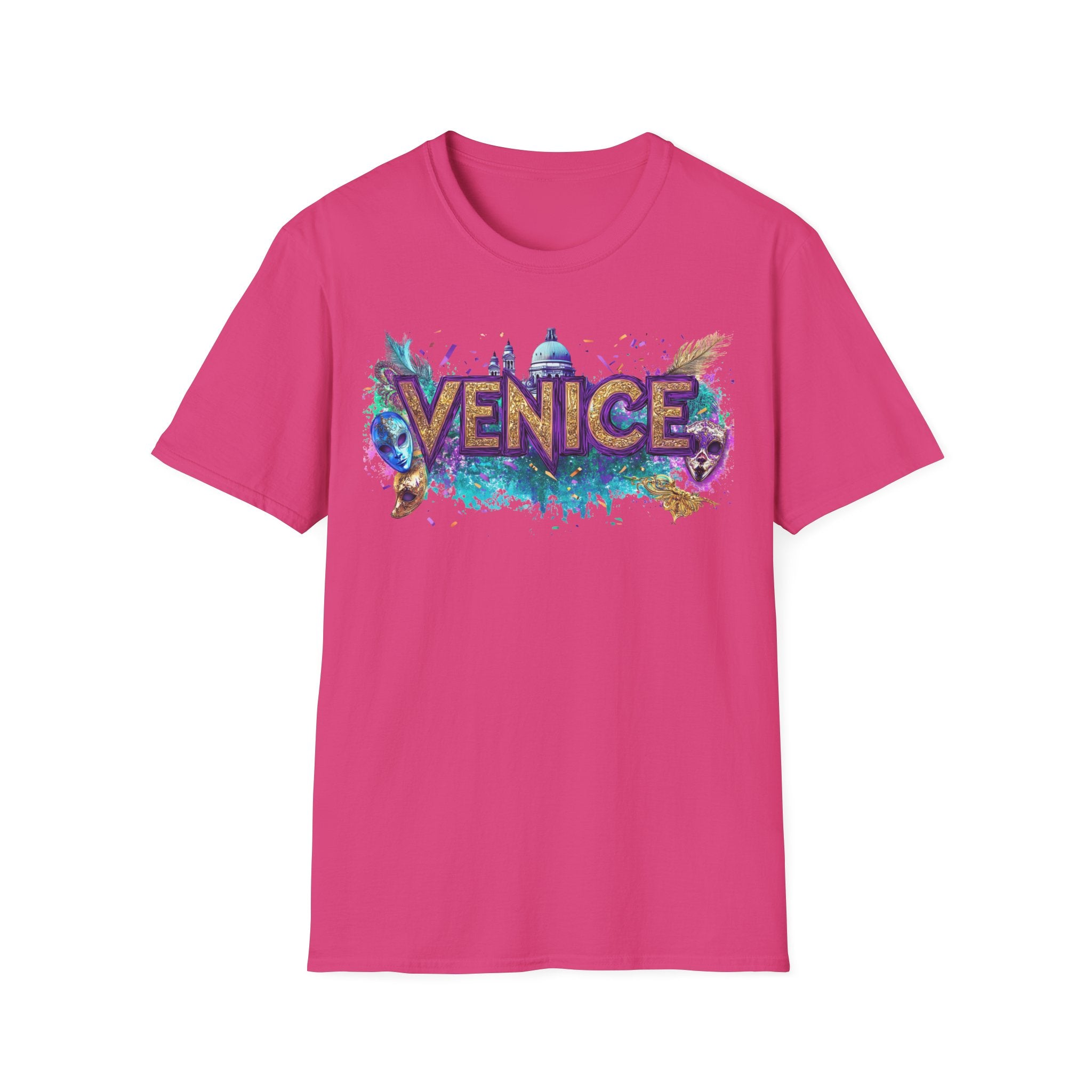 Venice Watercolor Splash T-Shirt | Venice Italy Travel Souvenir