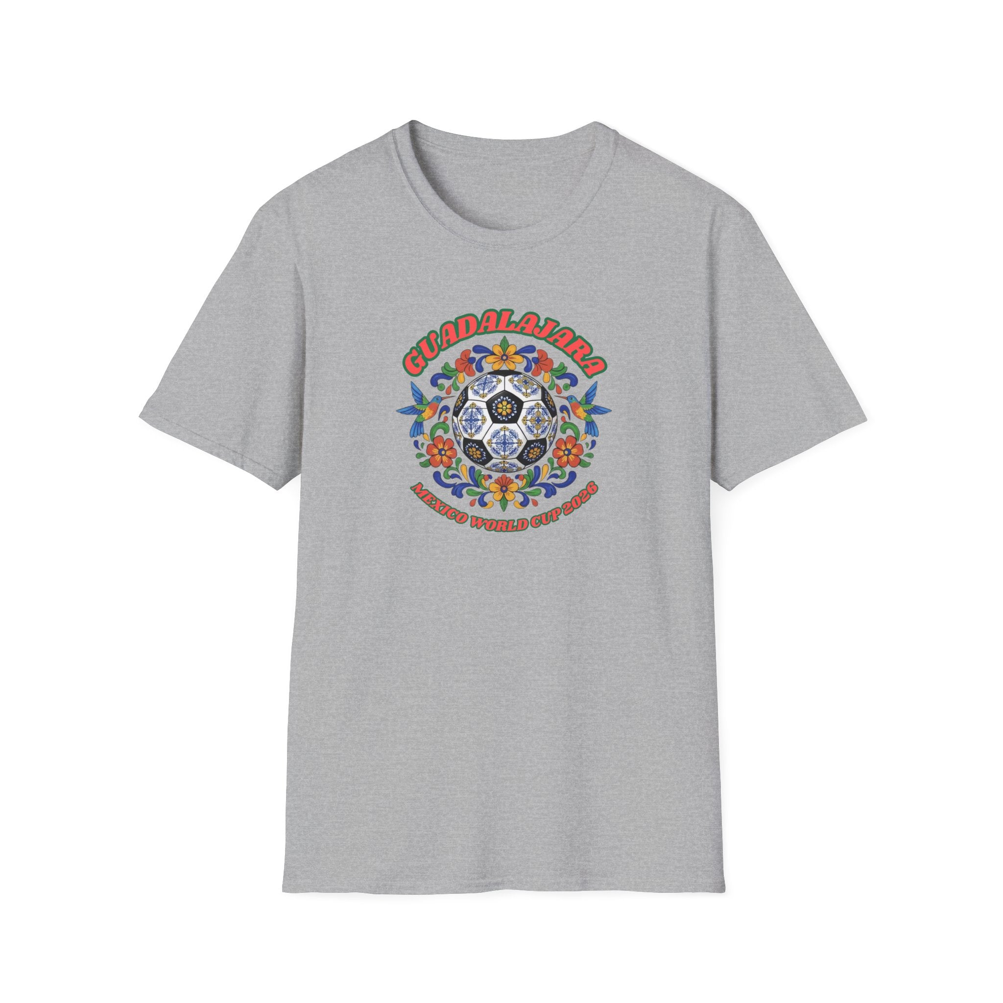 Day of the Dead Floral Soccer T-Shirt – Mexican Calavera Football Design