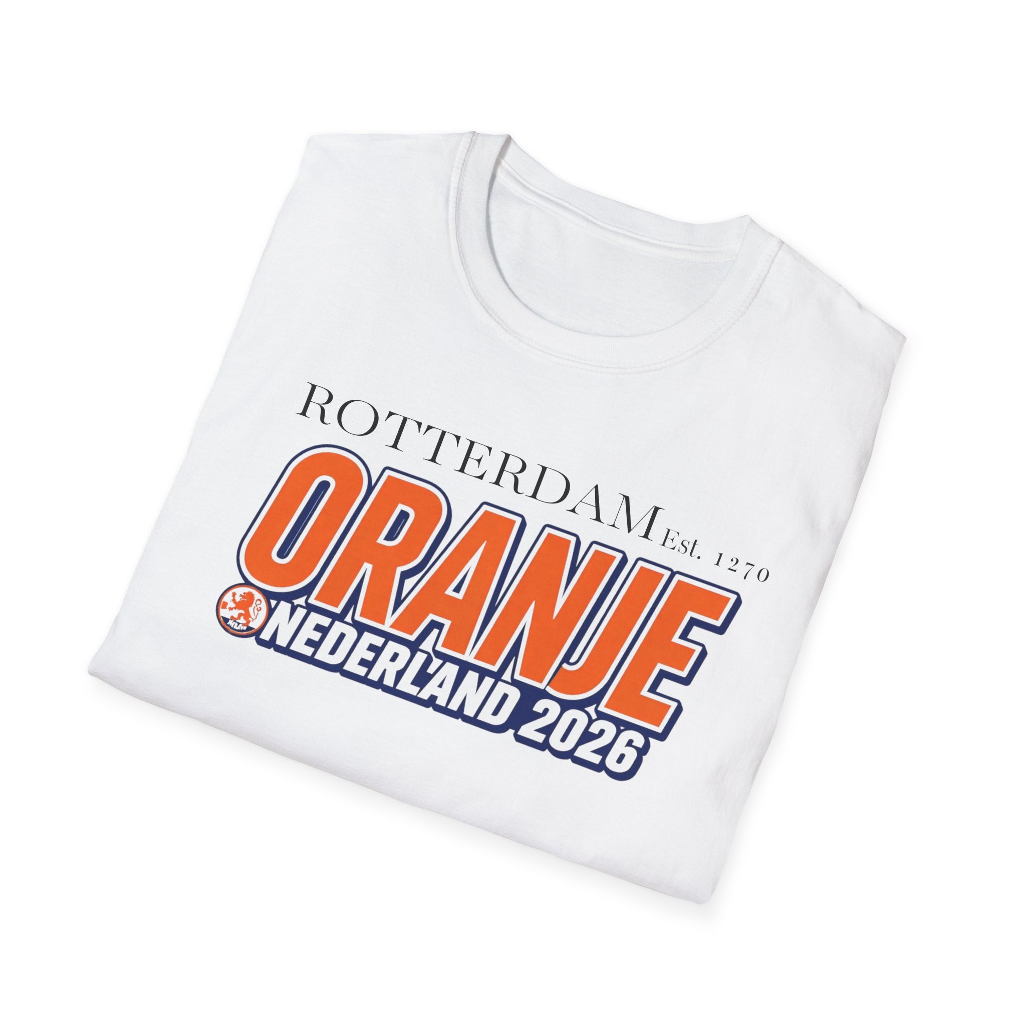 Oranje Nederland 2026 T-Shirt — Rotterdam Football Fan Tee