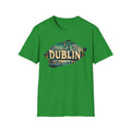 Dublin vintage travel collage T-Shirt | Irish city skyline, retro postcard style