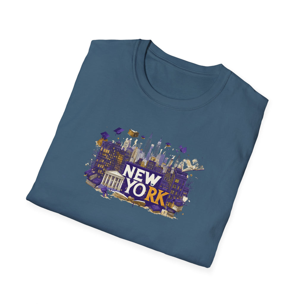 New York Skyline Graphic T-Shirt | Cityscape, Statue of Liberty, Urban Landmarks
