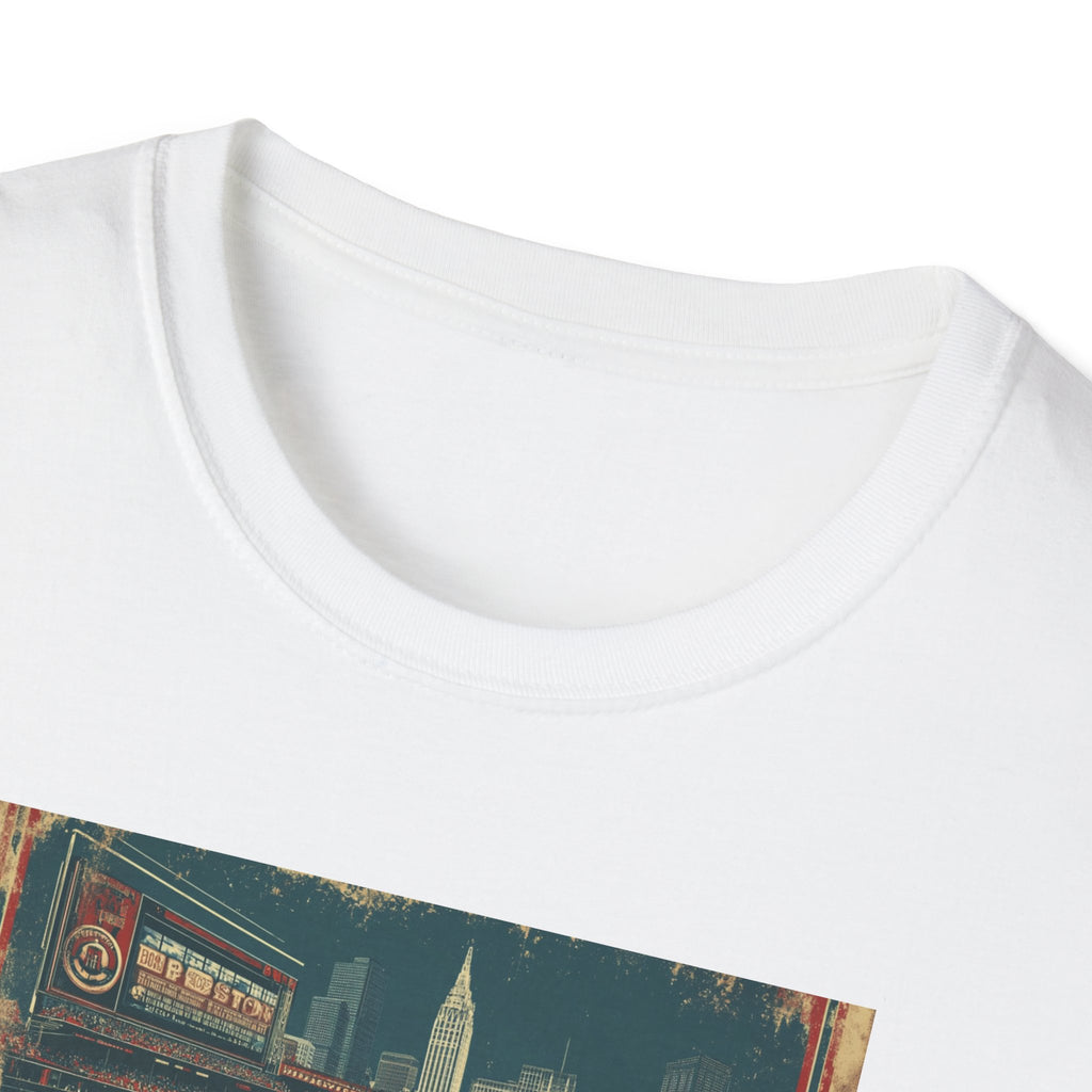 Vintage Boston postcard T-Shirt | city skyline, retro travel design
