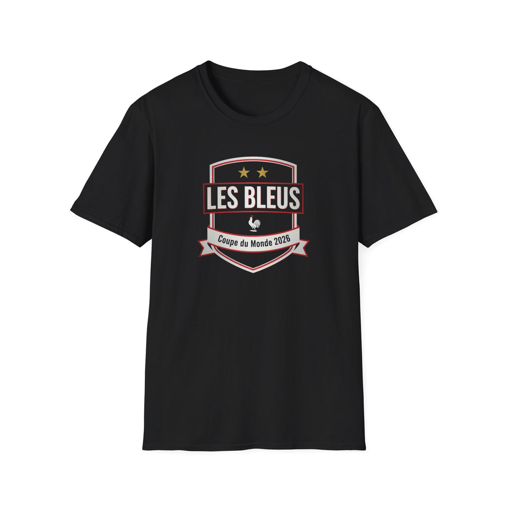 Les Bleus Shield T-Shirt – Coupe du Monde 2026 French Soccer Fan Tee