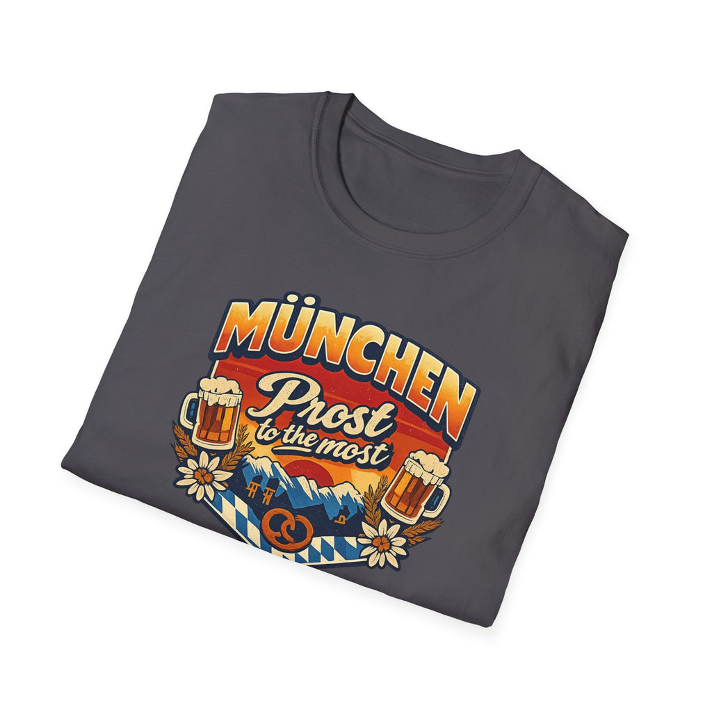 München Prost T-Shirt – Oktoberfest Beer & Pretzel Graphic Tee