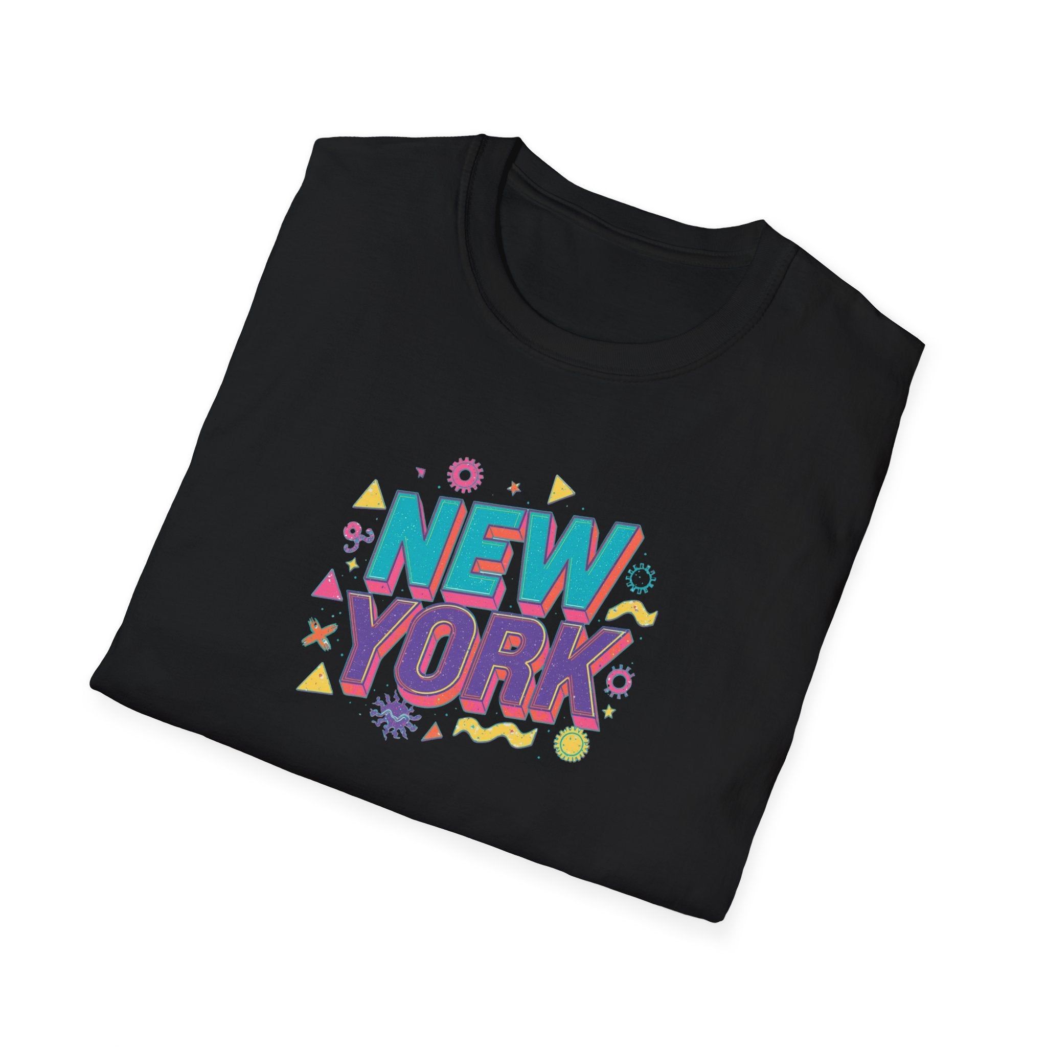 New York colorful typography T-Shirt | city souvenir, retro pop design
