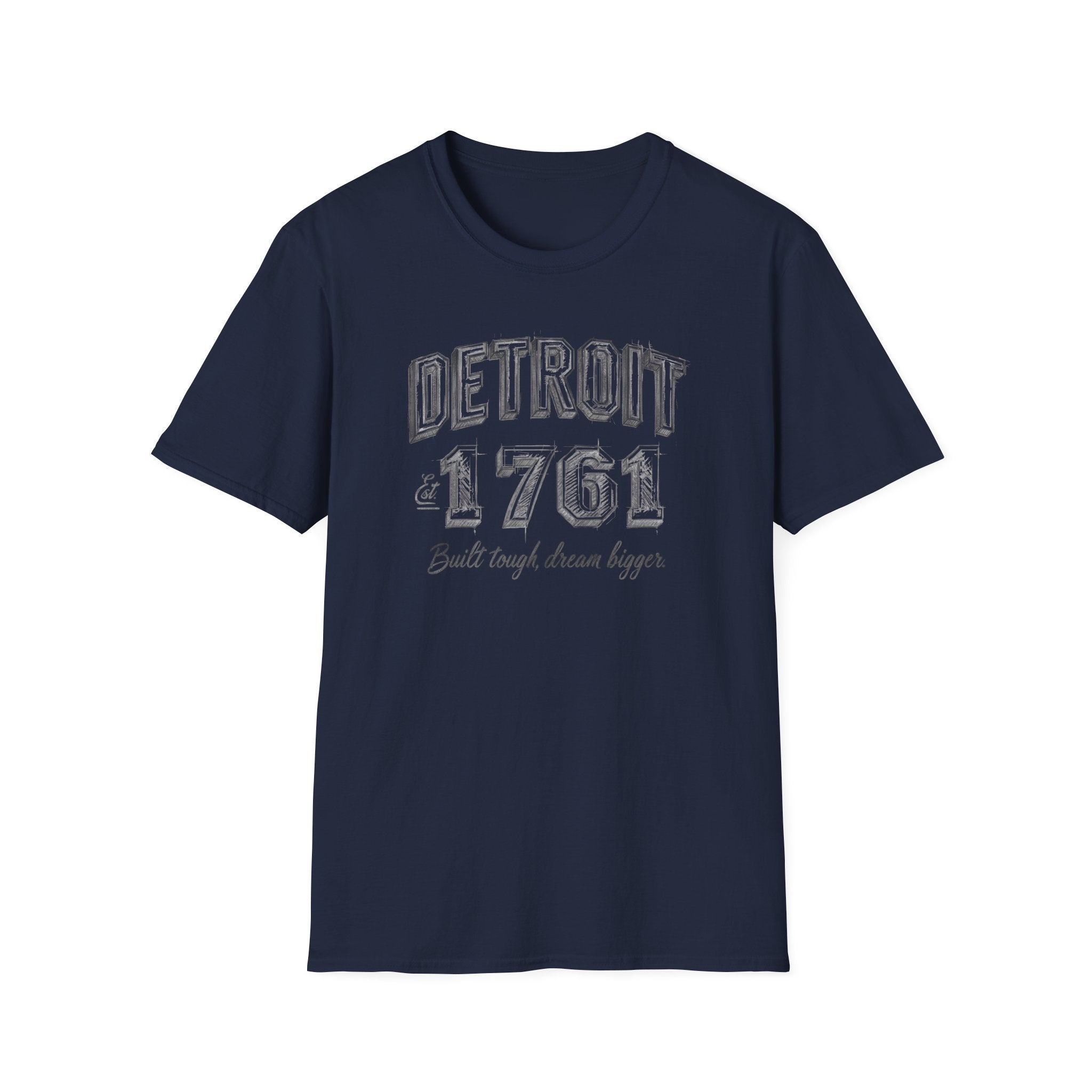 Detroit 1761 T-Shirt — Built Tough, Dream Bigger Vintage City Tee