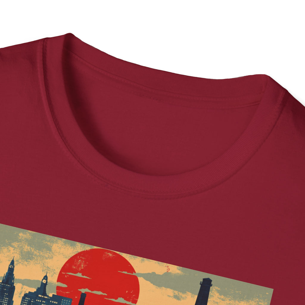 Manchester Skyline T-Shirt | Retro Cityscape Travel Tee
