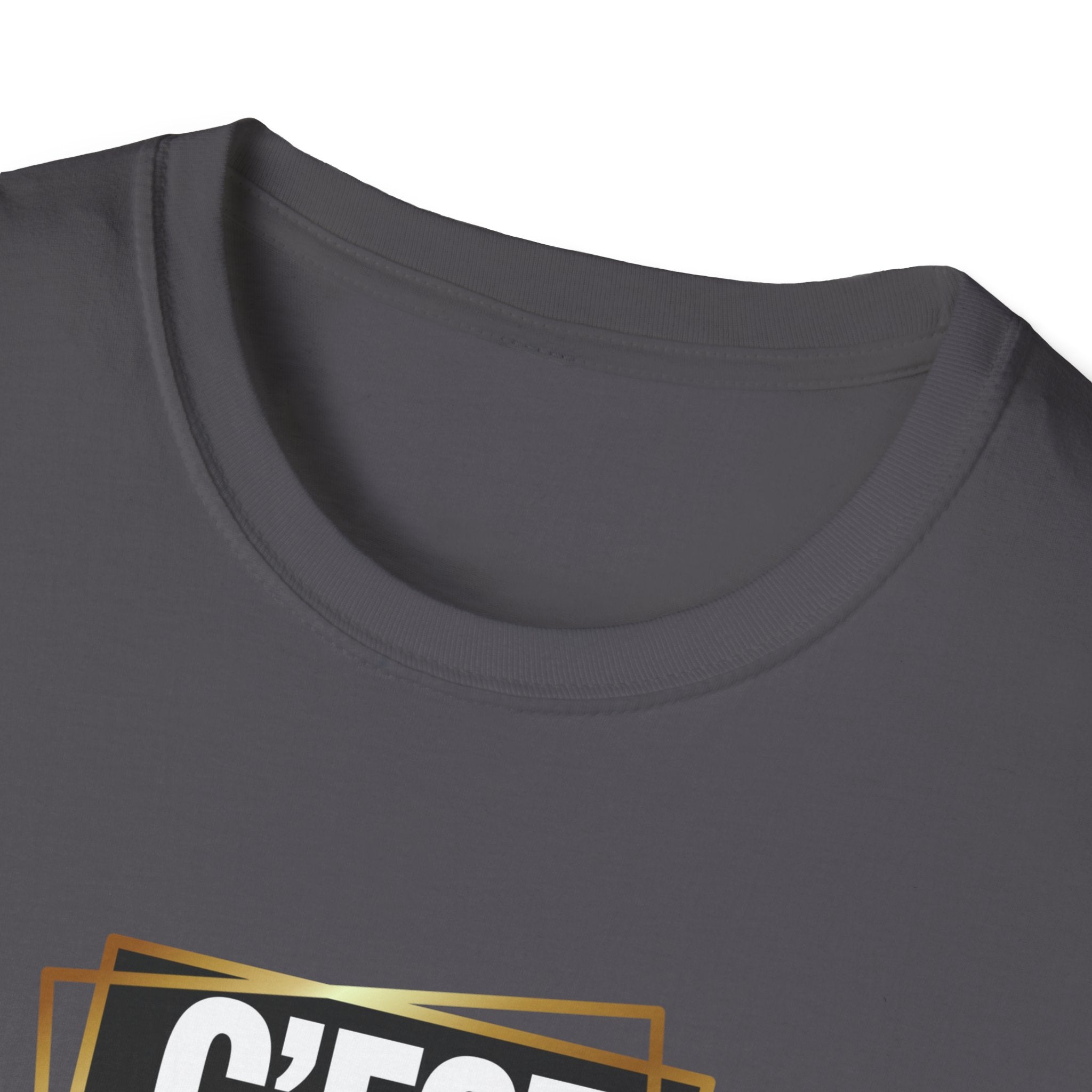 C'EST BON T-Shirt | French Phrase Graphic Tee, Bold Typographic Design