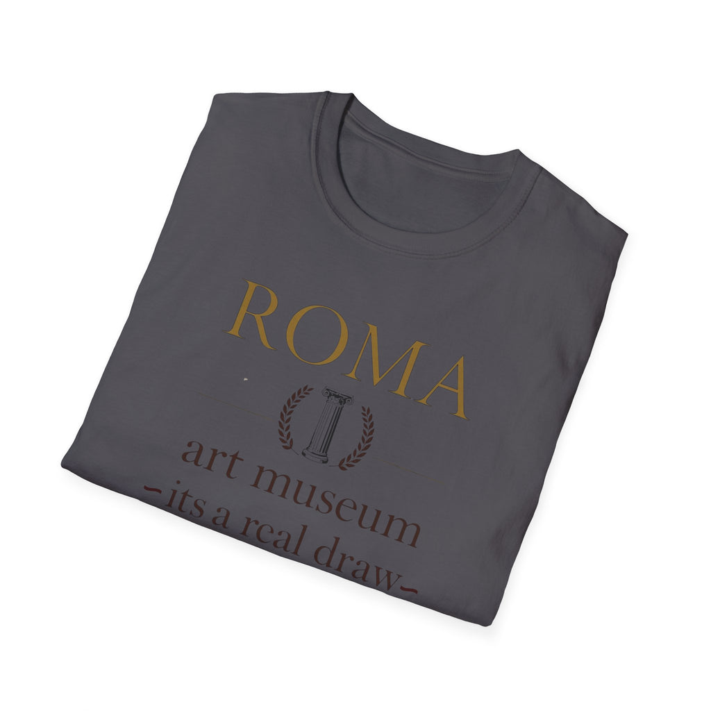 Roma Art Museum T-Shirt — "It’s a Real Draw" Vintage Travel Tee
