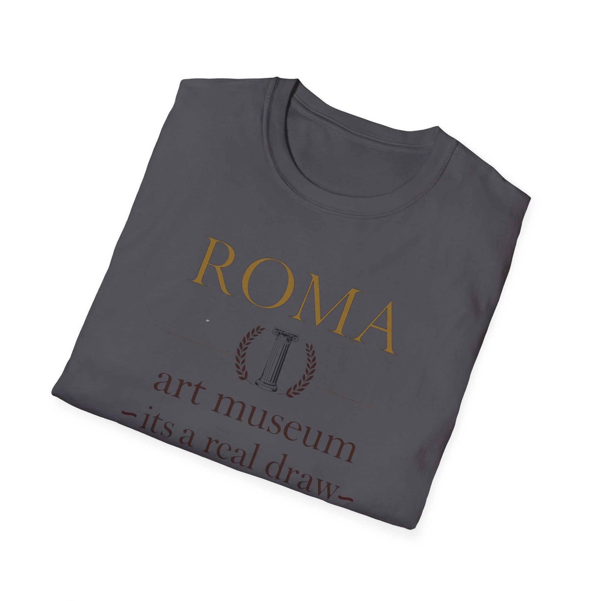 Roma Art Museum T-Shirt — "It’s a Real Draw" Vintage Travel Tee
