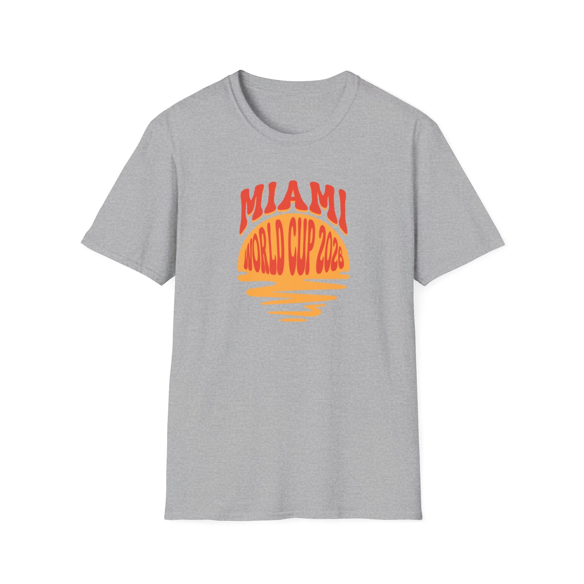 Miami World Cup 2026 T-Shirt – Retro Sunset Soccer Tee