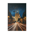 Sagrada Familia Nightscape Canvas