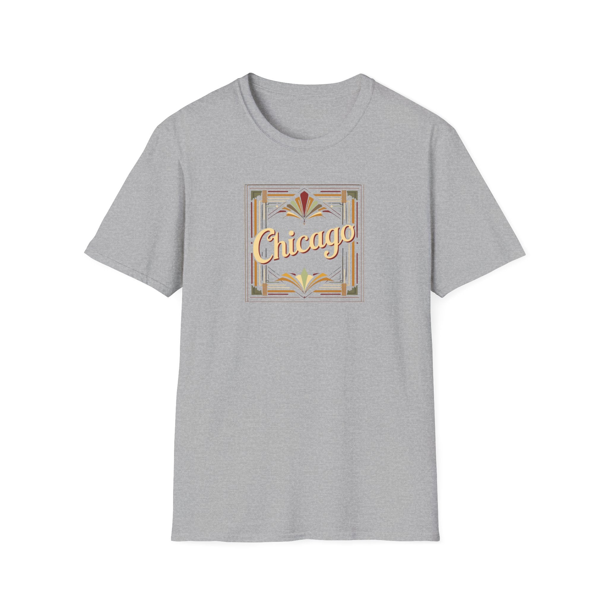 Chicago Art Deco Script T-Shirt | Vintage City Typography