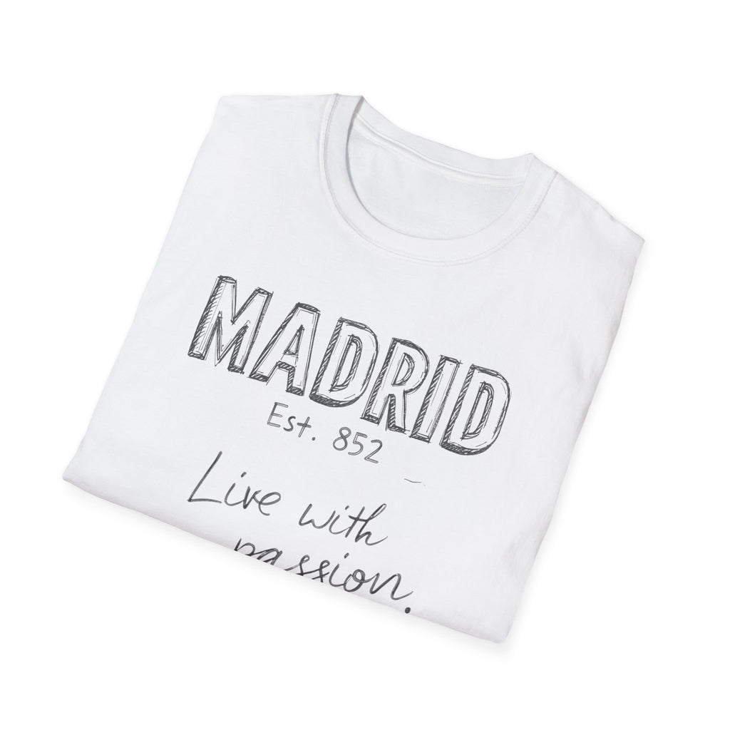 Madrid “Live with Passion” Graphic T‑Shirt