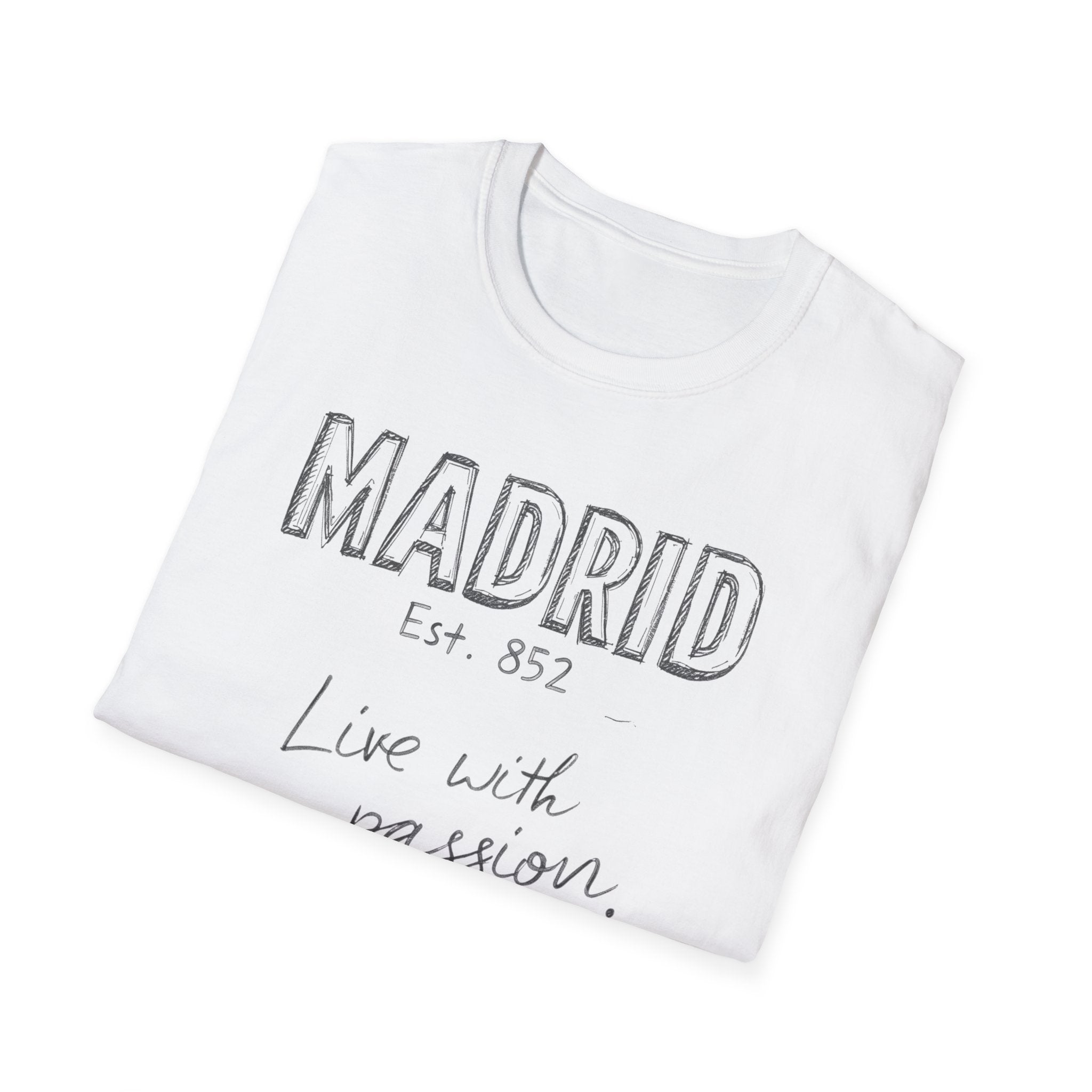 Madrid “Live with Passion” Graphic T‑Shirt