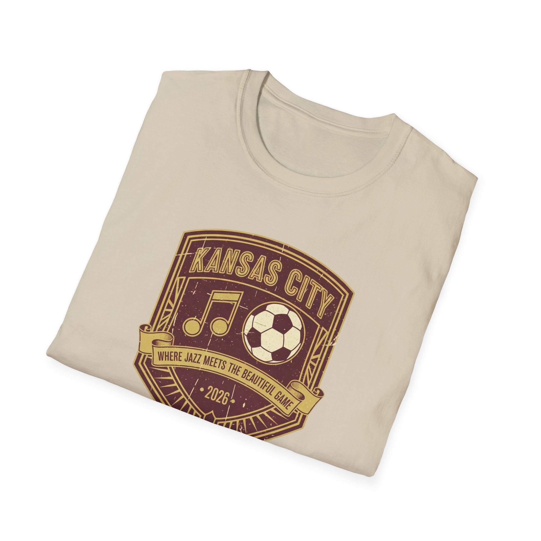 Kansas City Music & Soccer Crest T-Shirt