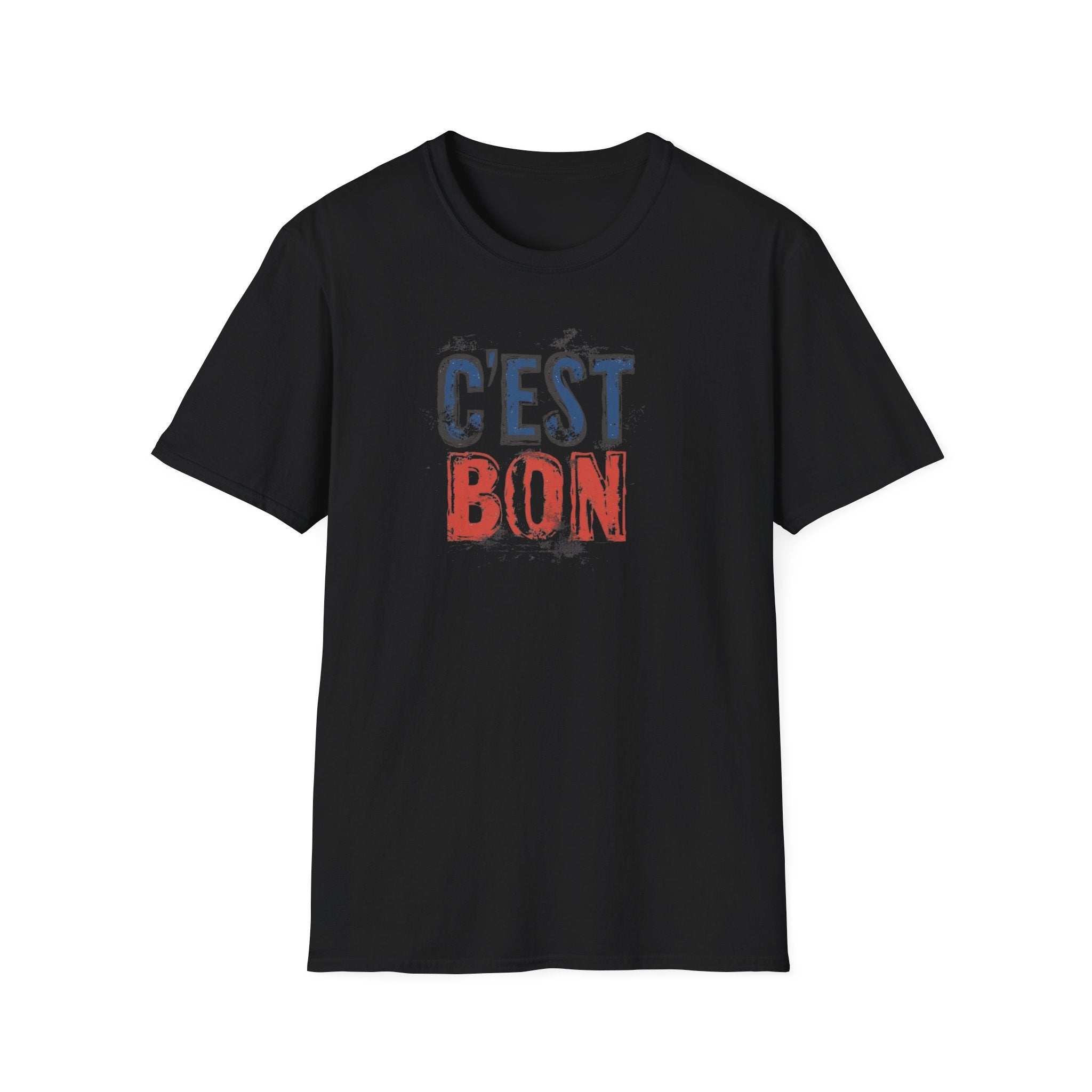 C'est Bon distressed French flag lettering T-Shirt | France graphic tee