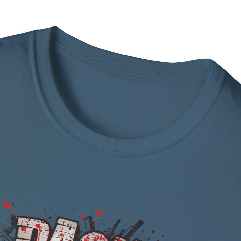 PACK MAS graphic T-Shirt | grunge splatter typography