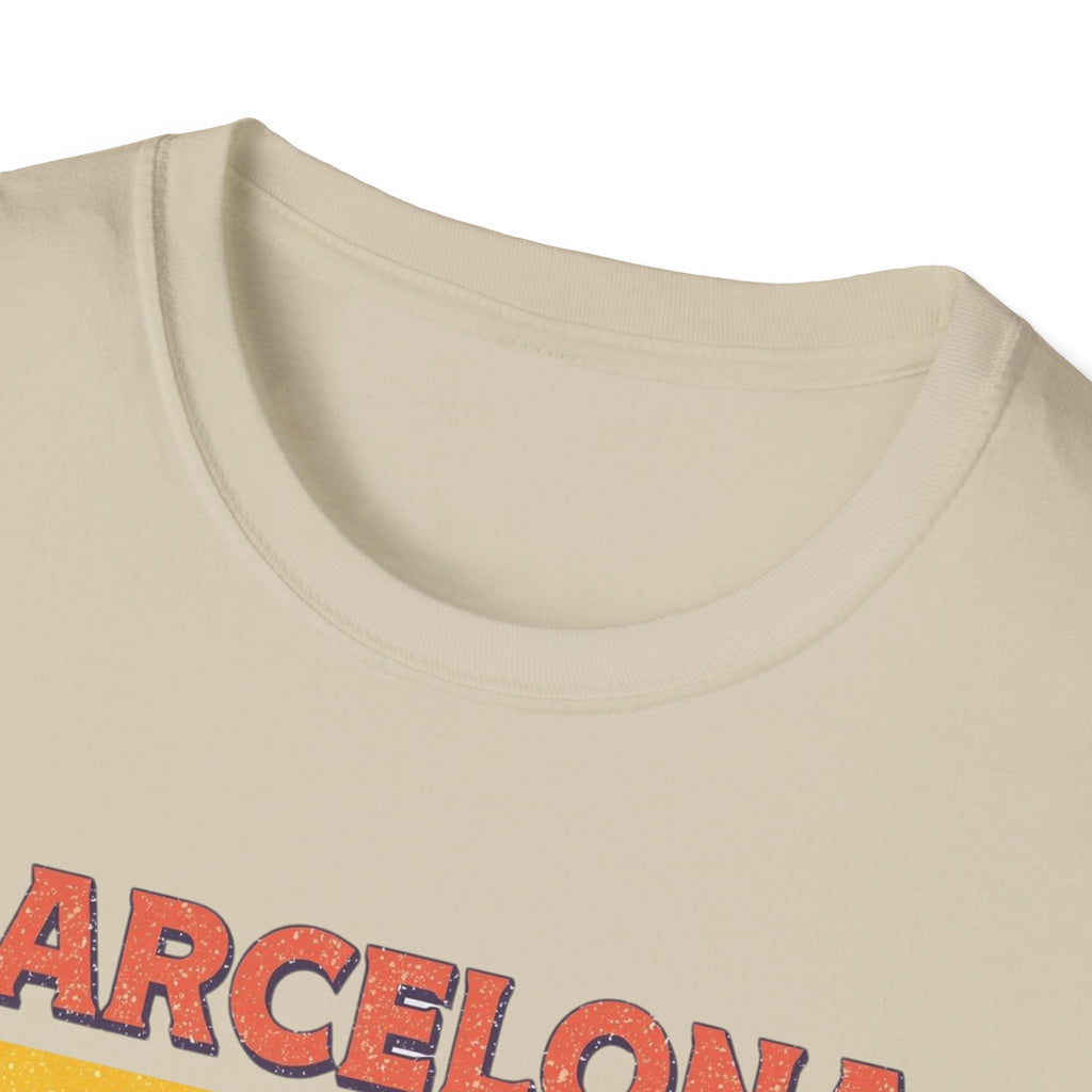 Barcelona "Més que Awesome" Retro Stripe T-Shirt