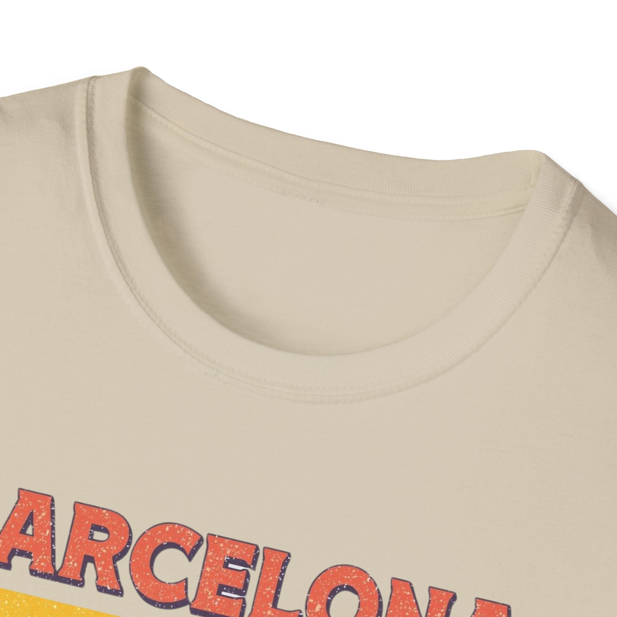 Barcelona "Més que Awesome" Retro Stripe T-Shirt