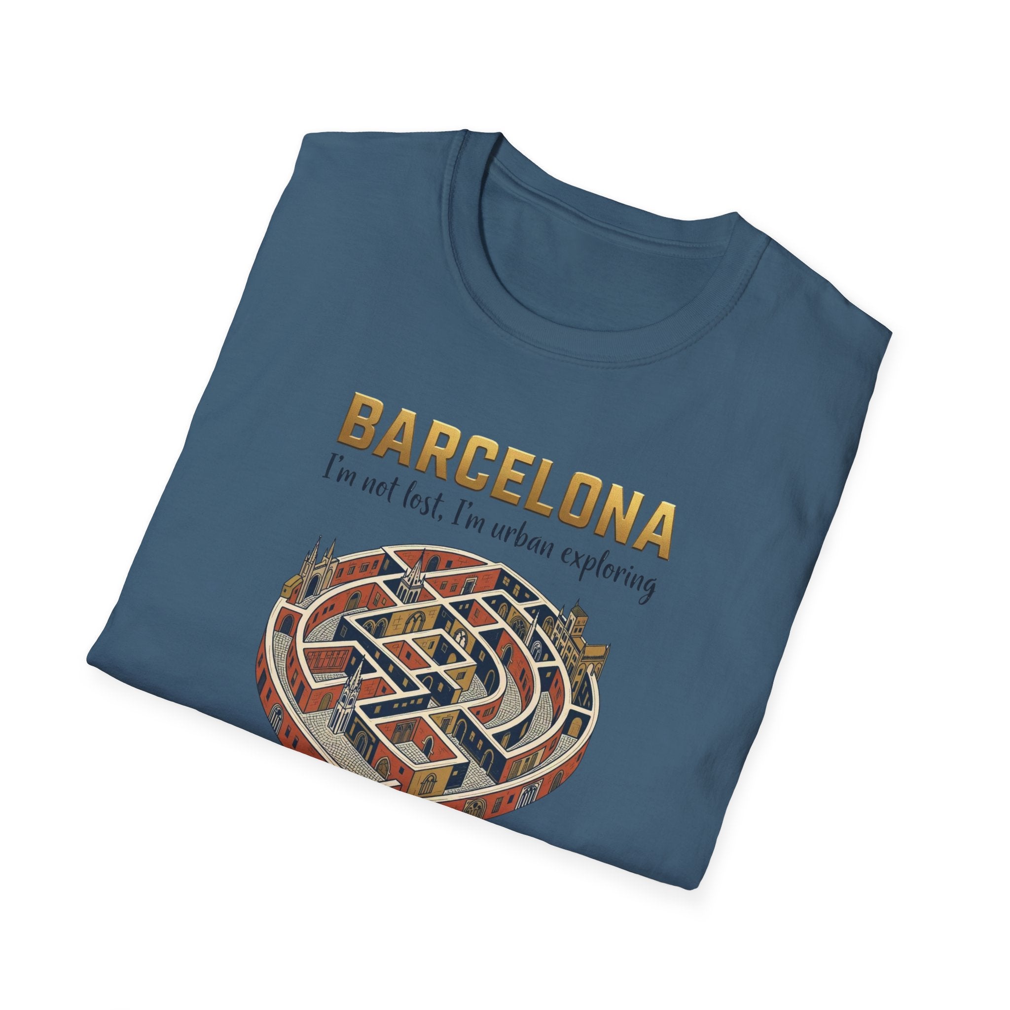 Barcelona Heart Maze T-Shirt — I am not lost, I’m urban exploring