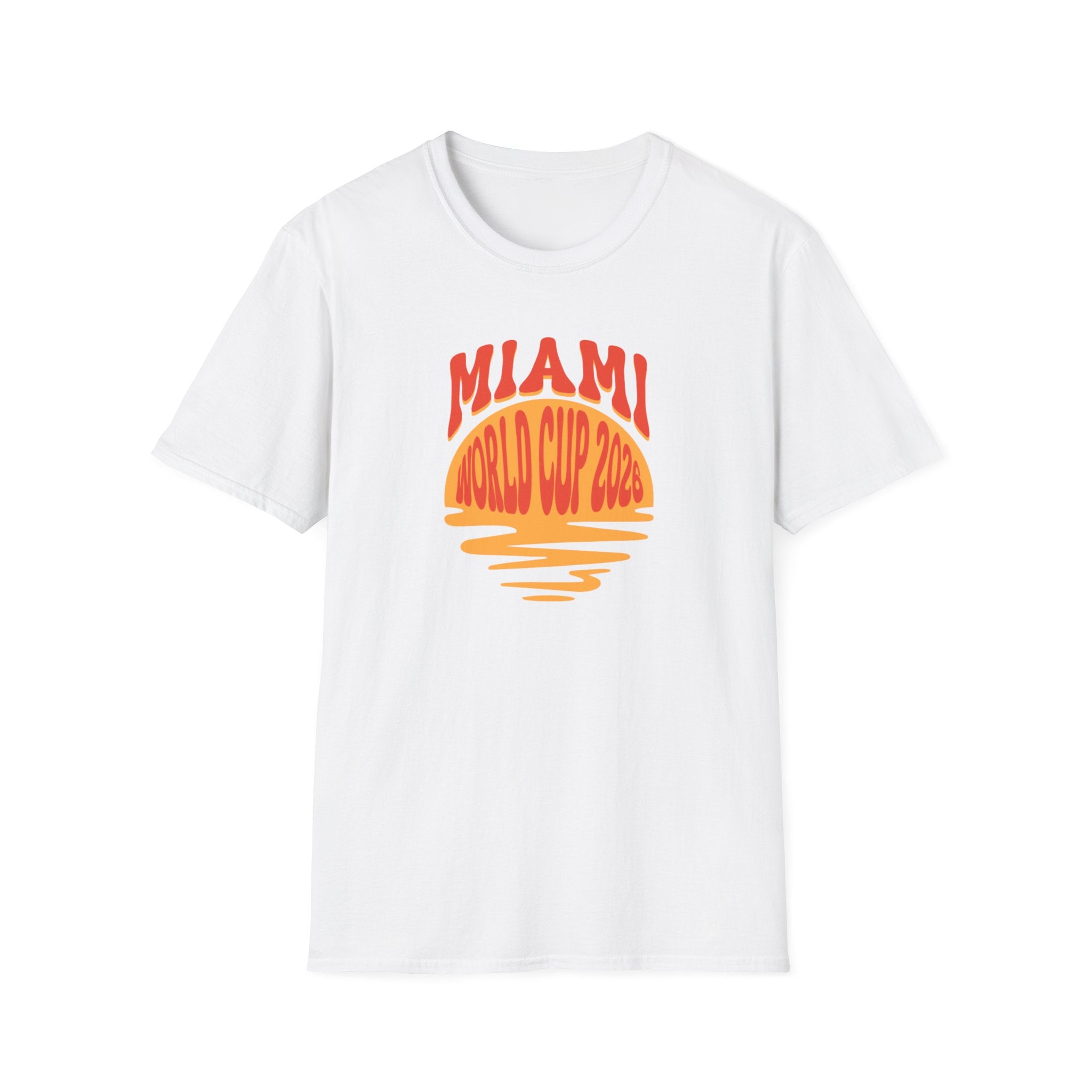 Miami World Cup 2026 T-Shirt – Retro Sunset Soccer Tee