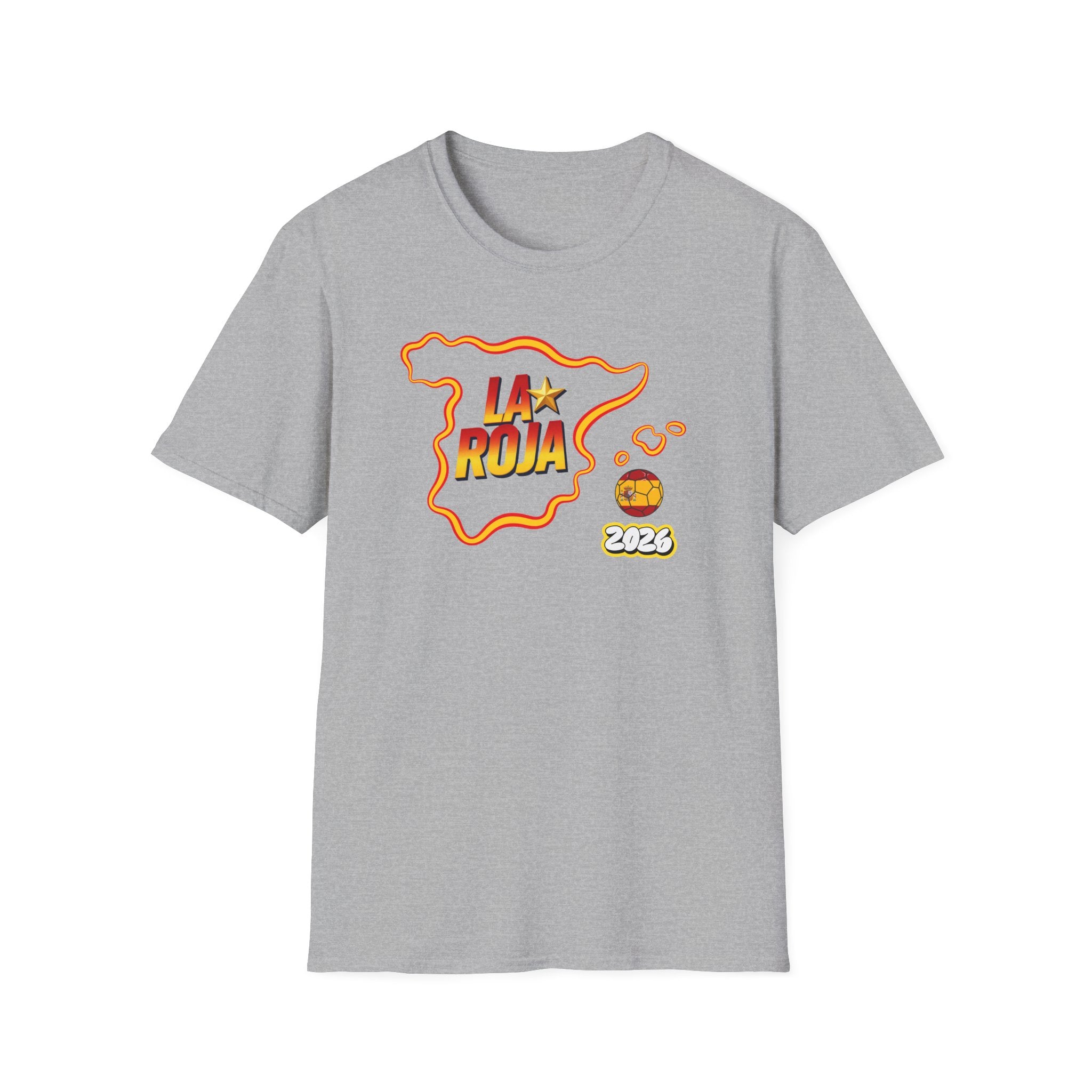La Roja Spain Map T‑Shirt – 2026 Football World Cup Fan Tee