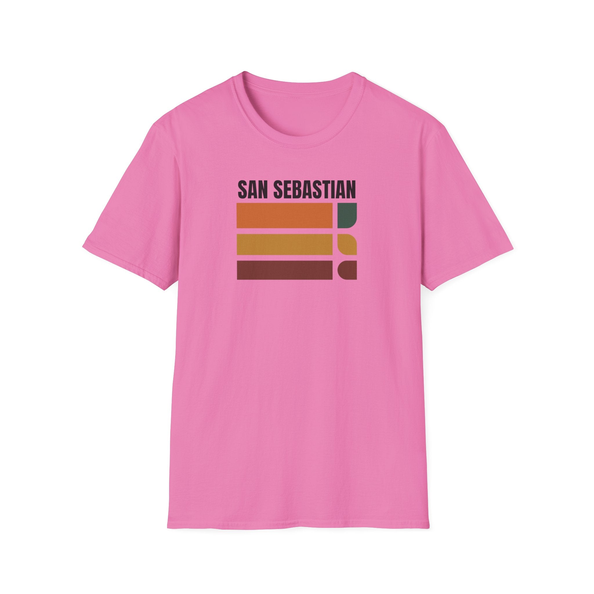San Sebastian Retro Stripes T-Shirt | Vintage Sunset City Tee
