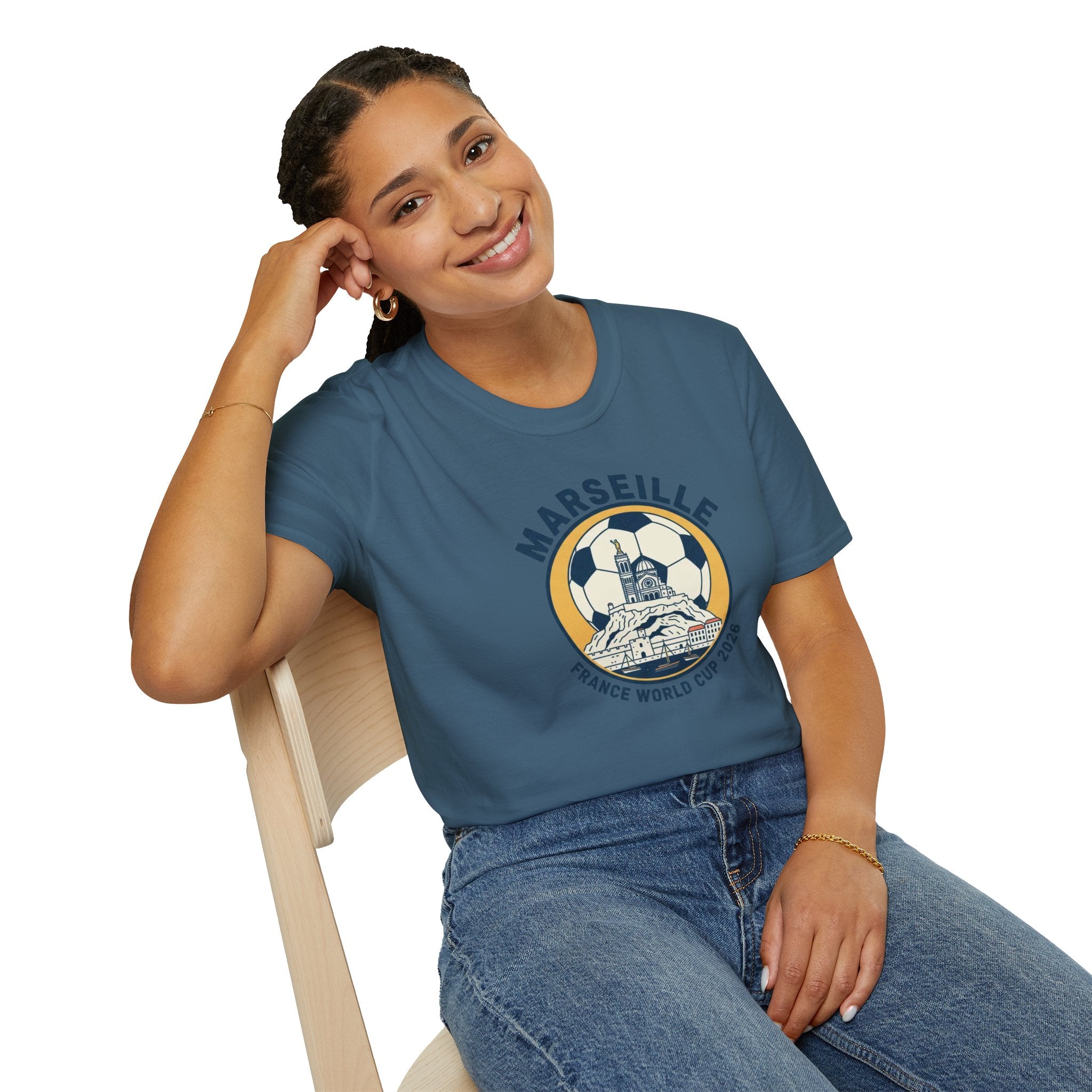 Marseille Soccer T‑Shirt – France World Cup 2026 Stadium Graphic