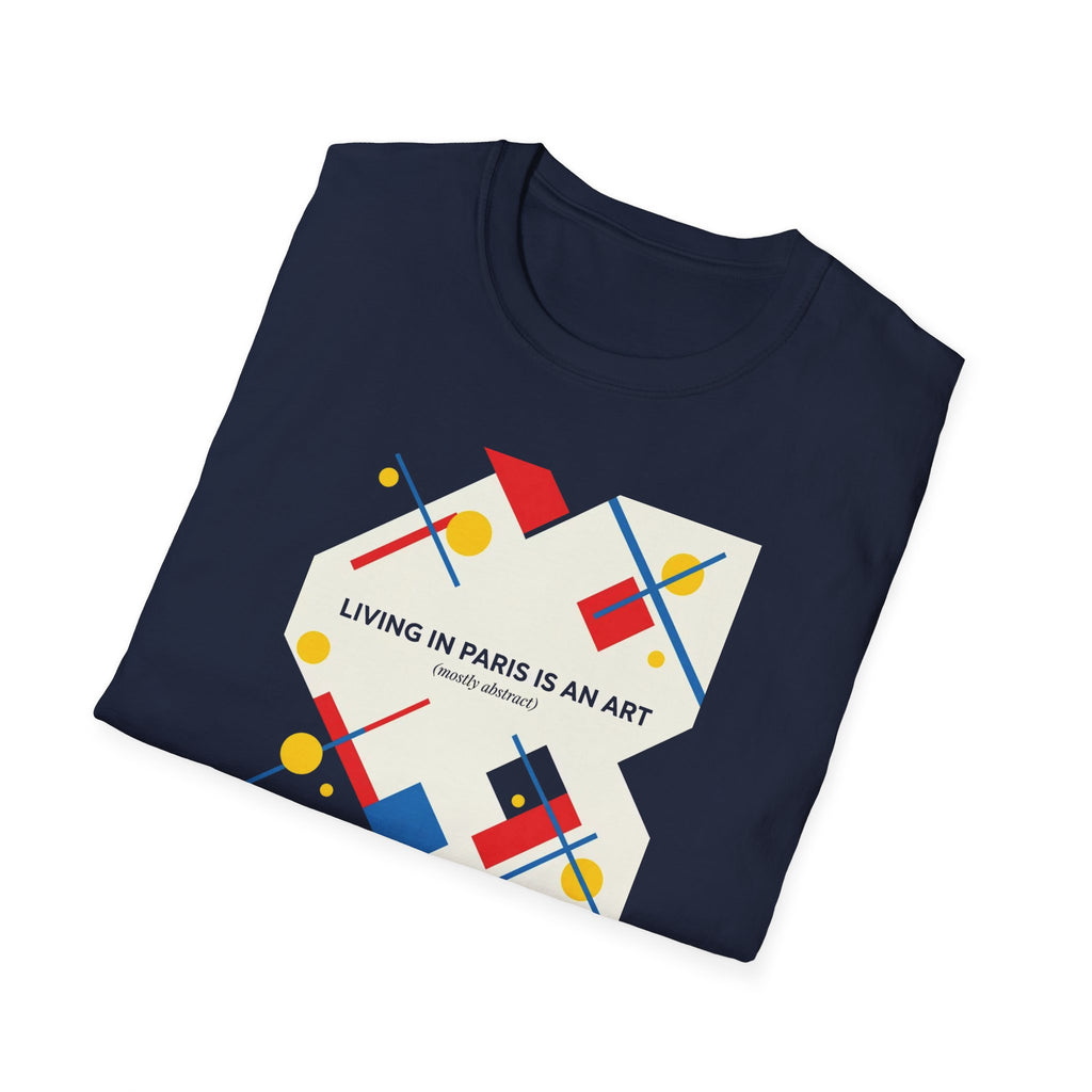 Paris Is an Art T-Shirt — Modern Geometric Travel Tee
