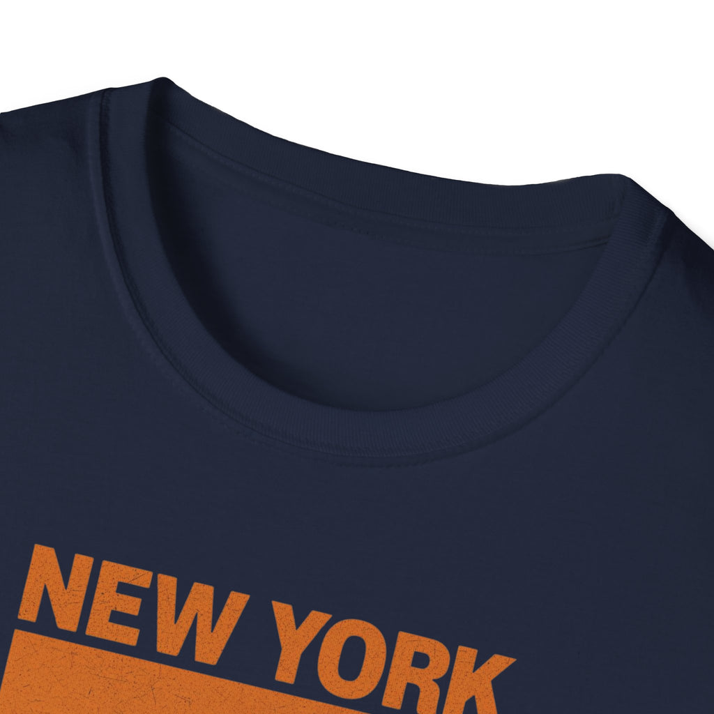 New York Sunset T-Shirt | Retro Stripes City Graphic