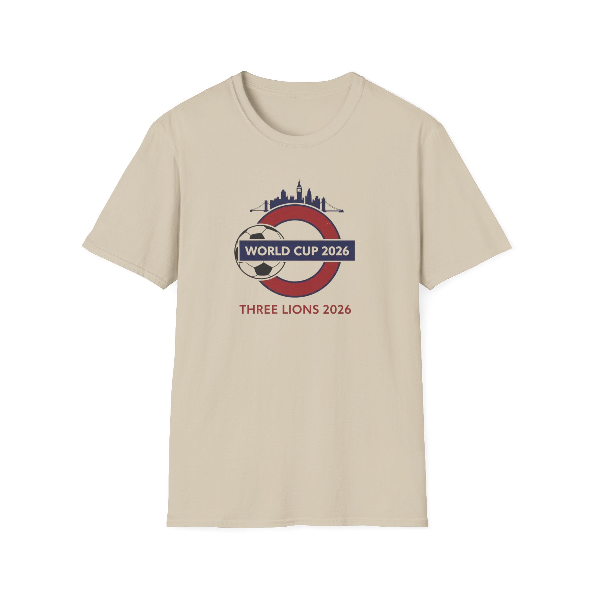 World Cup 2026 Three Lions T-Shirt — England Soccer Fan Tee