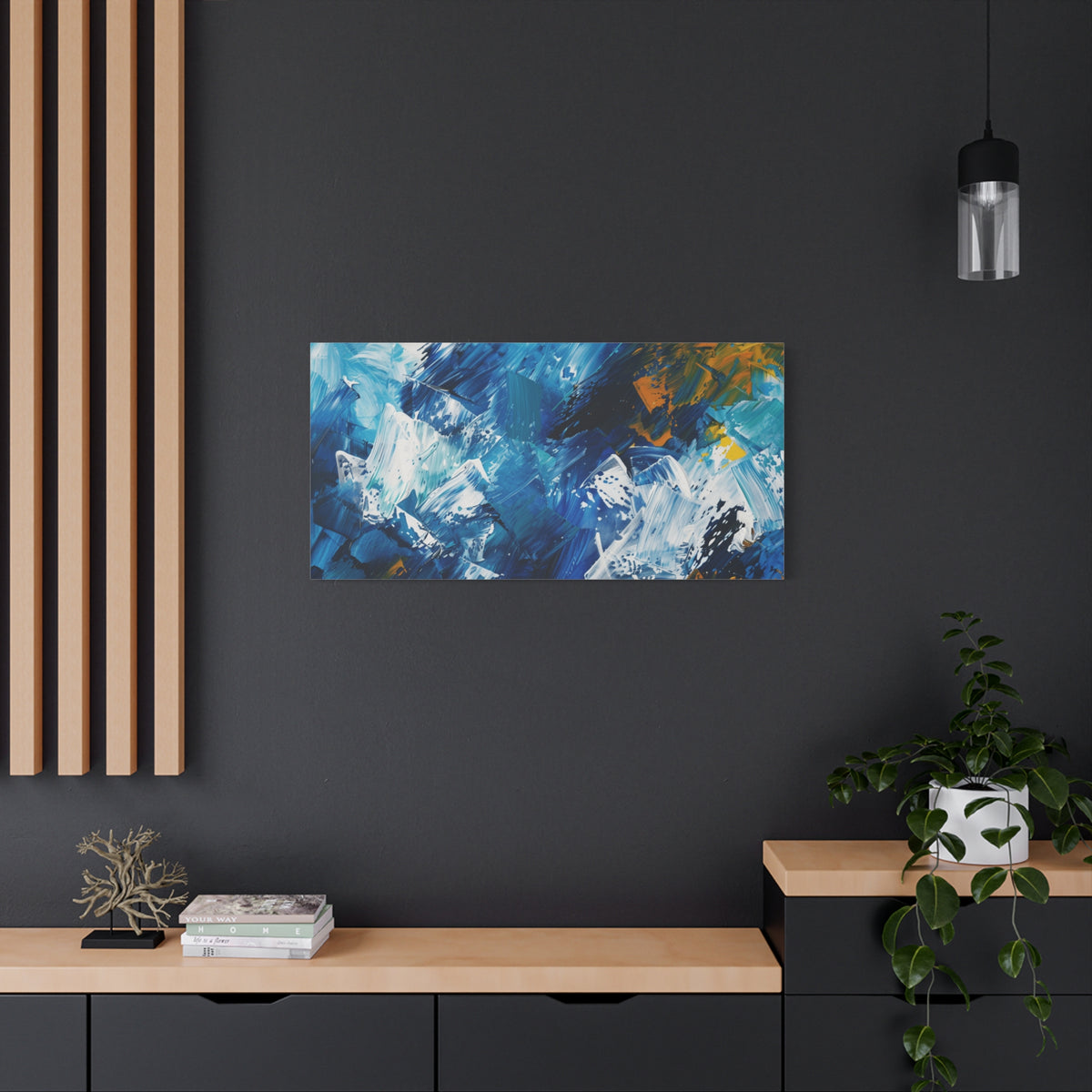 Abstract Painting Inspired by Munich and Bavarian Culture Stretched Canvas Wall Art
