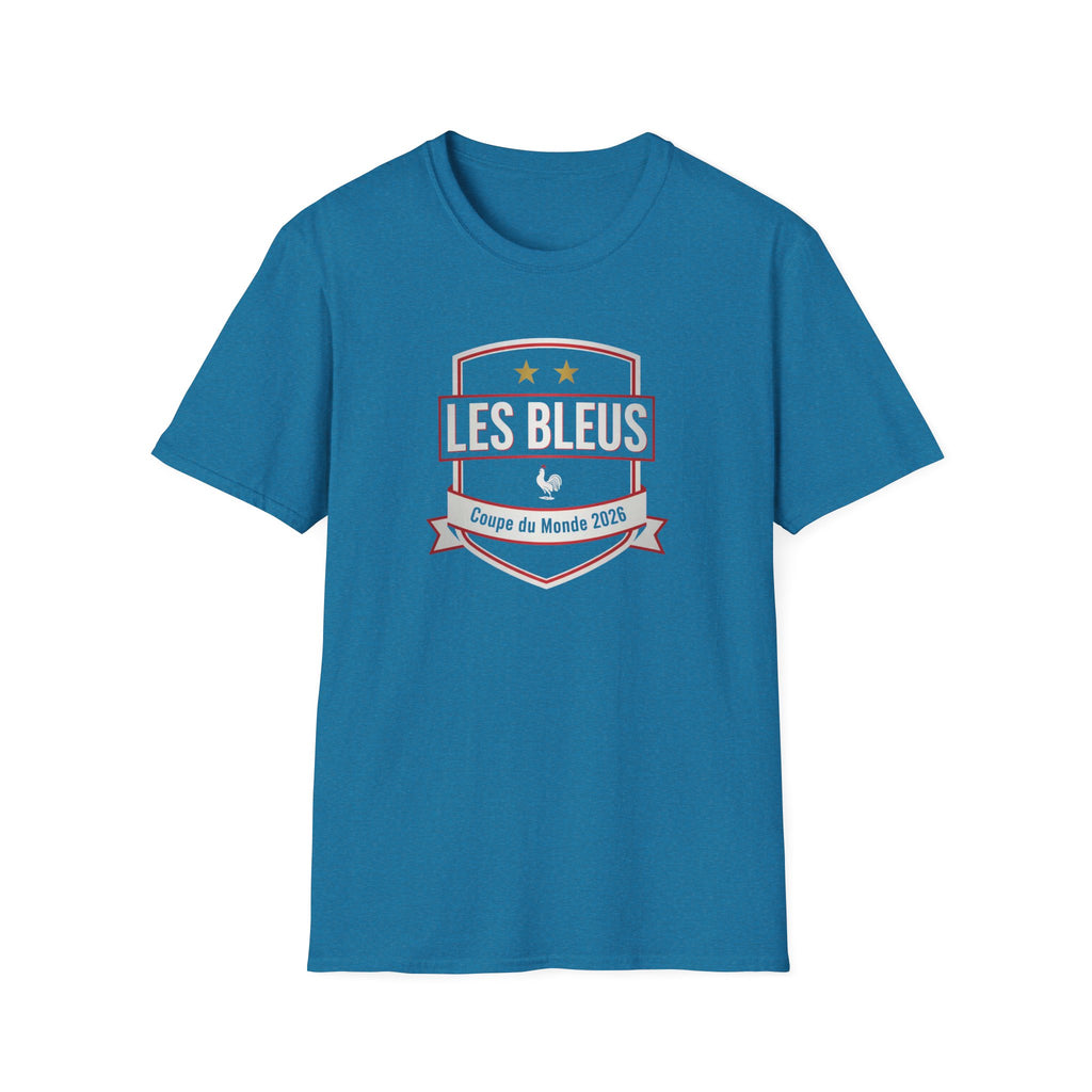 Les Bleus Shield T-Shirt – Coupe du Monde 2026 French Soccer Fan Tee