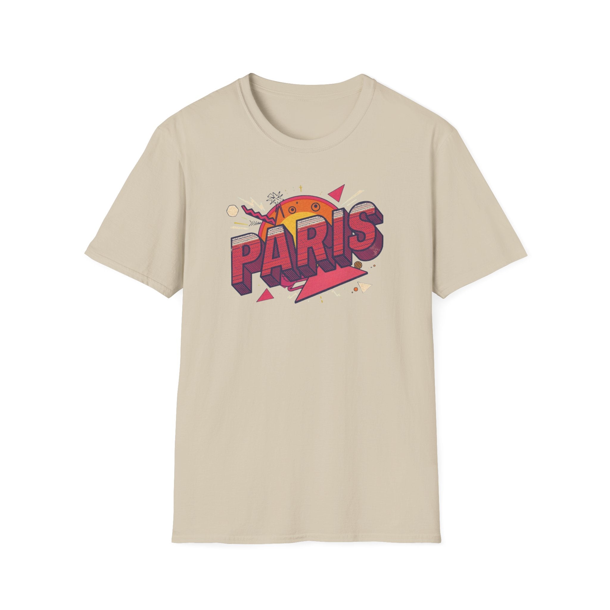 Paris Retro Graphic T-Shirt — Vintage Sunset Travel Tee