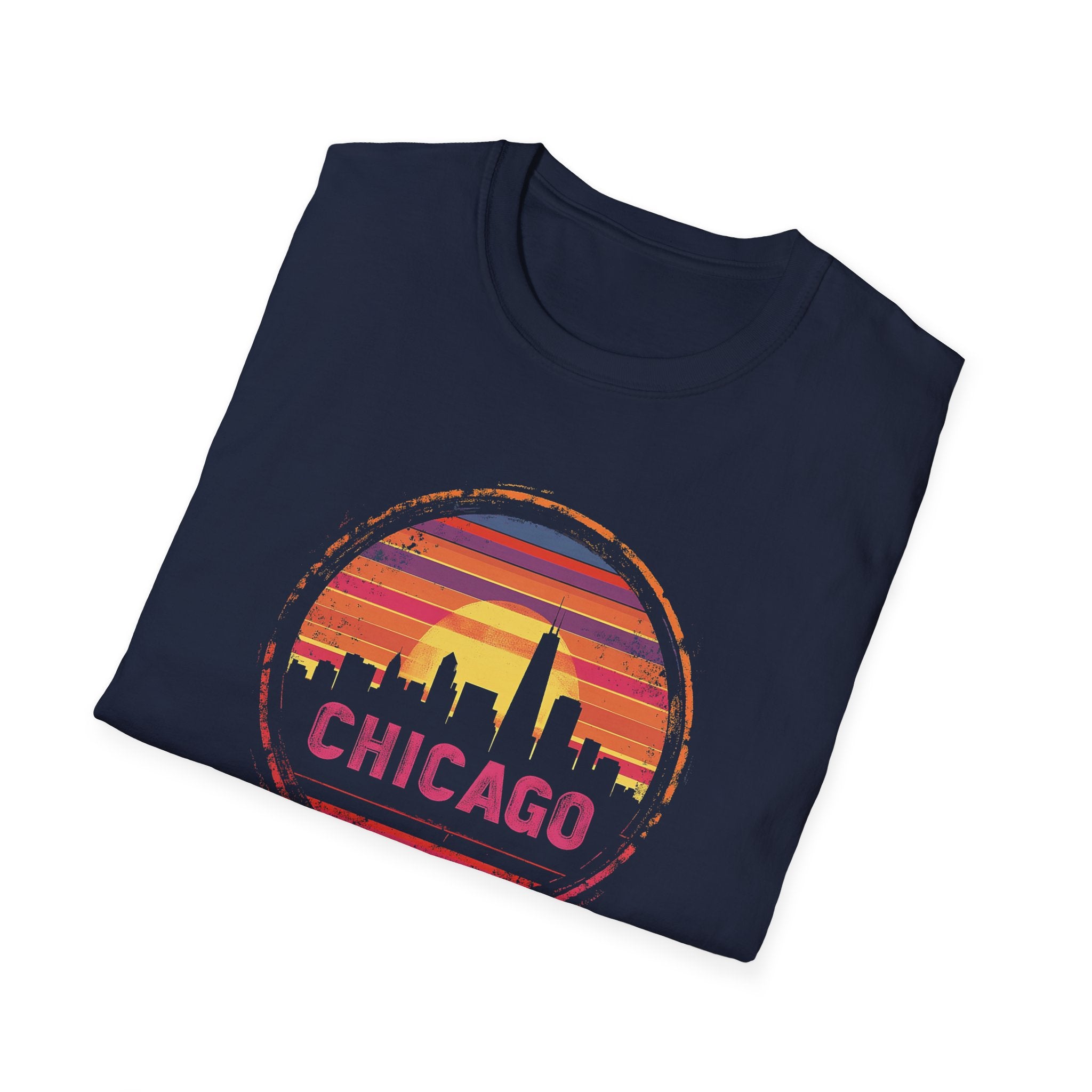 Chicago Sunset Skyline T-Shirt