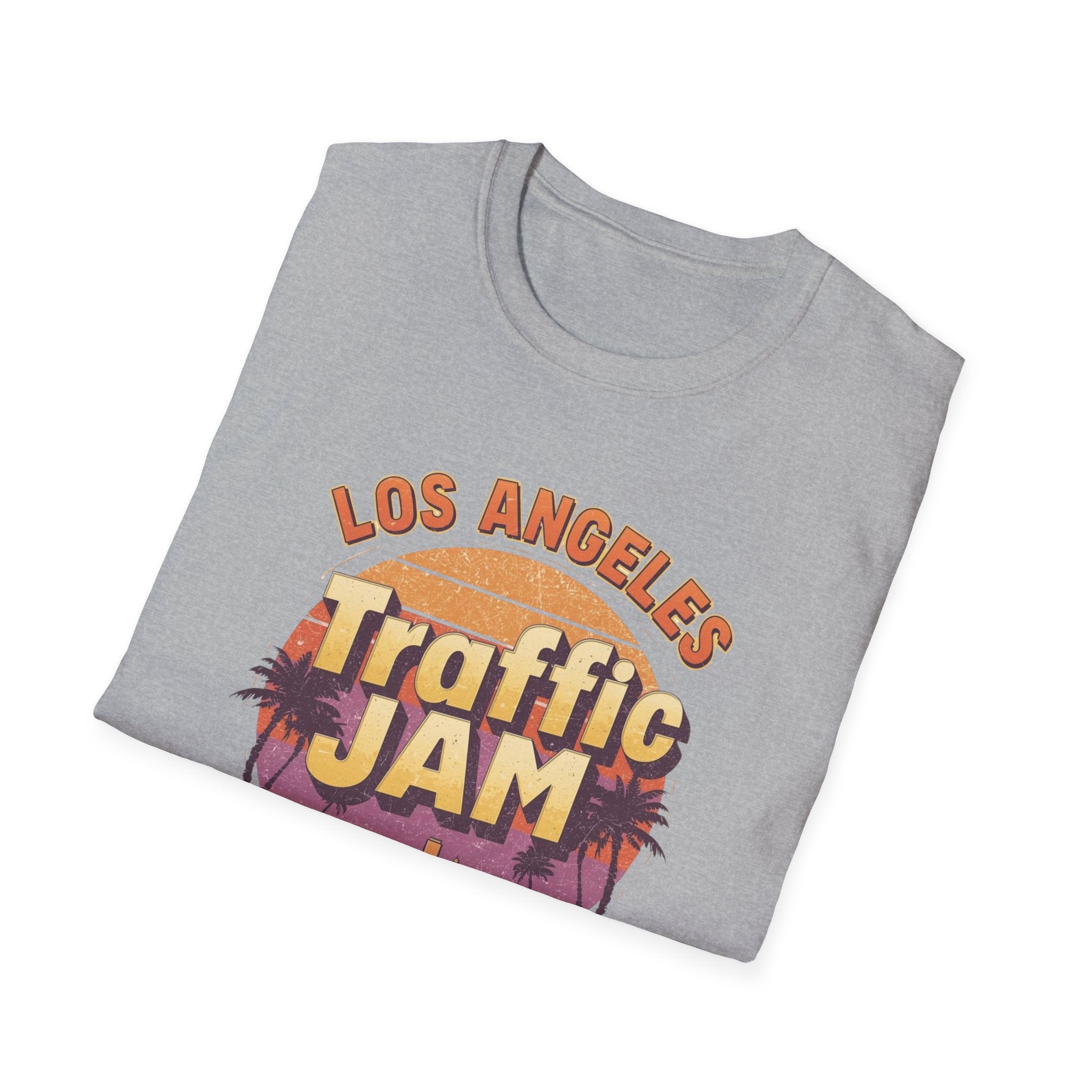 Traffic Jam T-Shirt — "Los Angeles Traffic Jam: Always In Session" Retro Sunset Tee