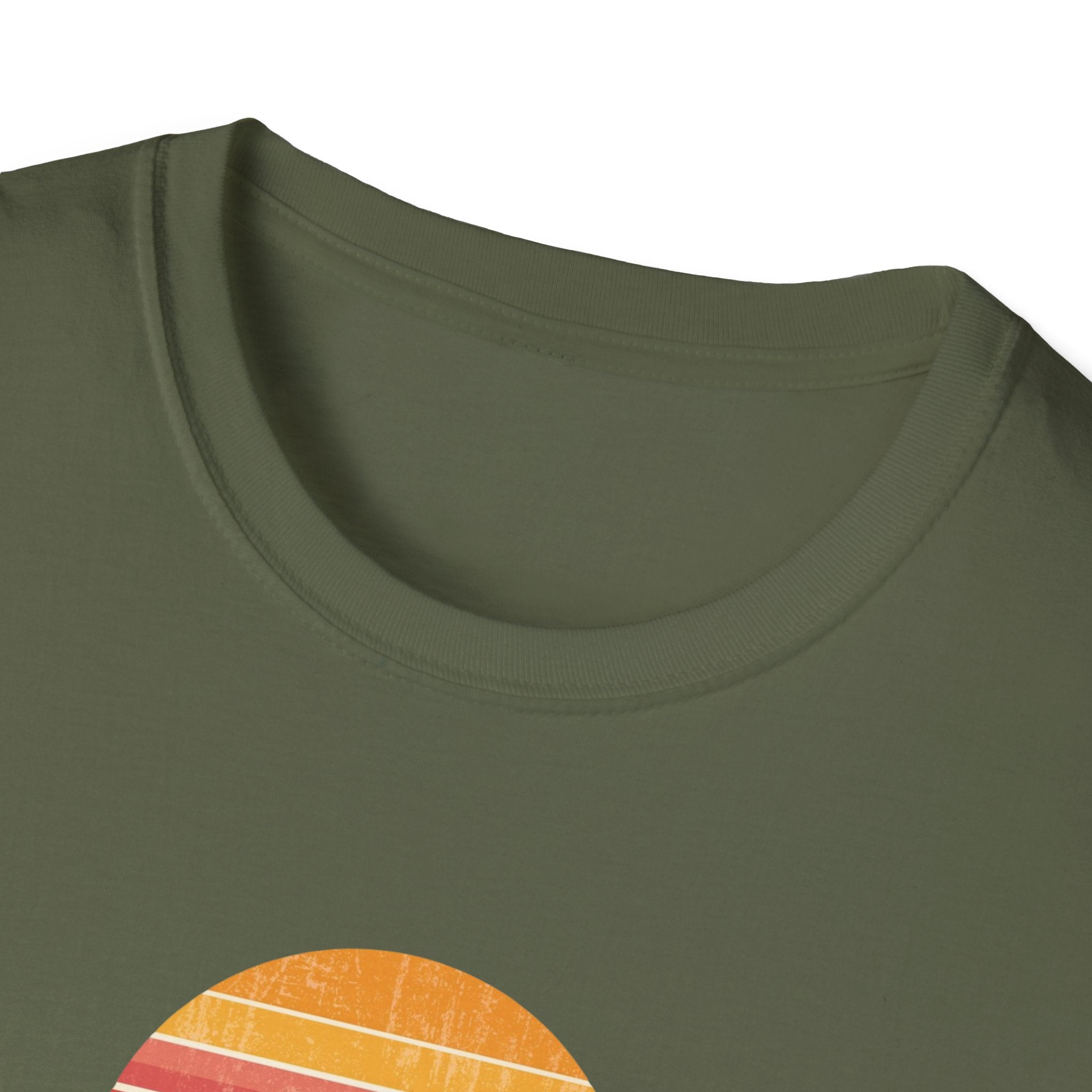 Retro Sunset New York T-Shirt | Vintage Striped City Graphic
