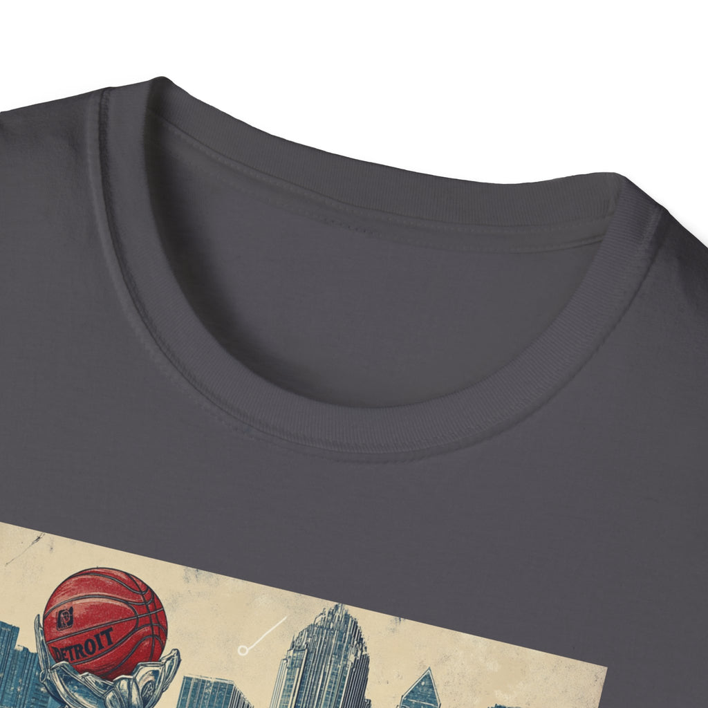 Detroit skyline vintage postcard T-Shirt | Retro city skyline tee
