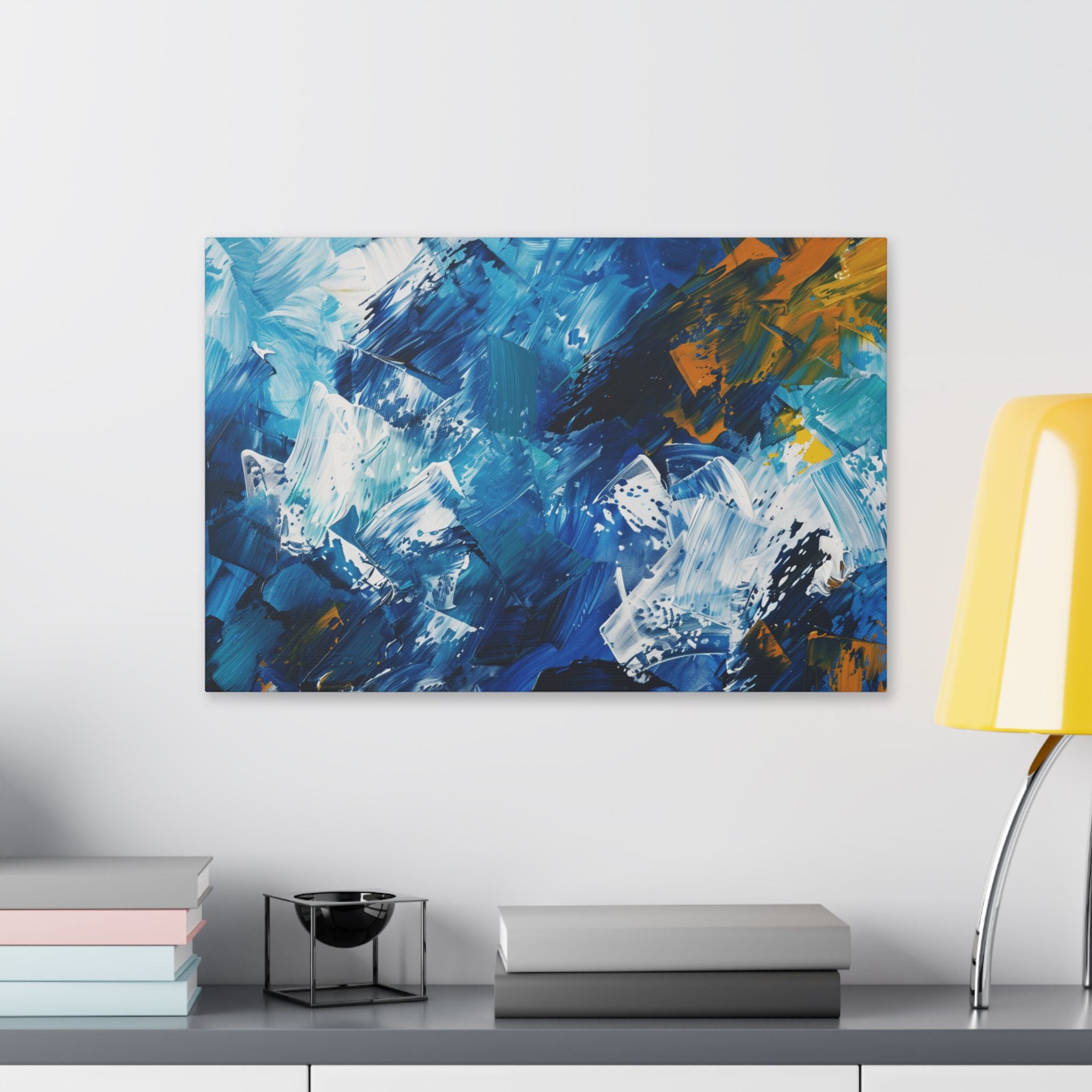 Abstract Painting Inspired by Munich and Bavarian Culture Stretched Canvas Wall Art