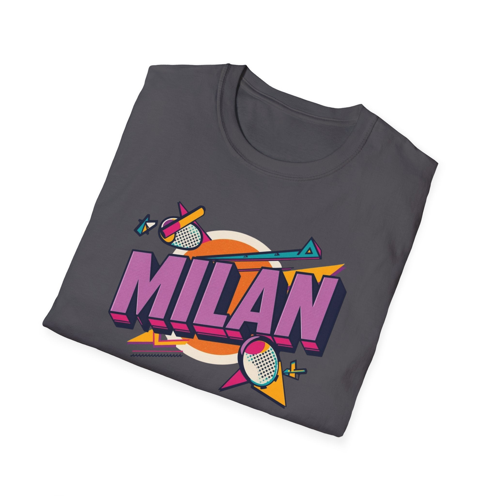 Milan Retro Graphic T-Shirt — 80s Pop Art City Design