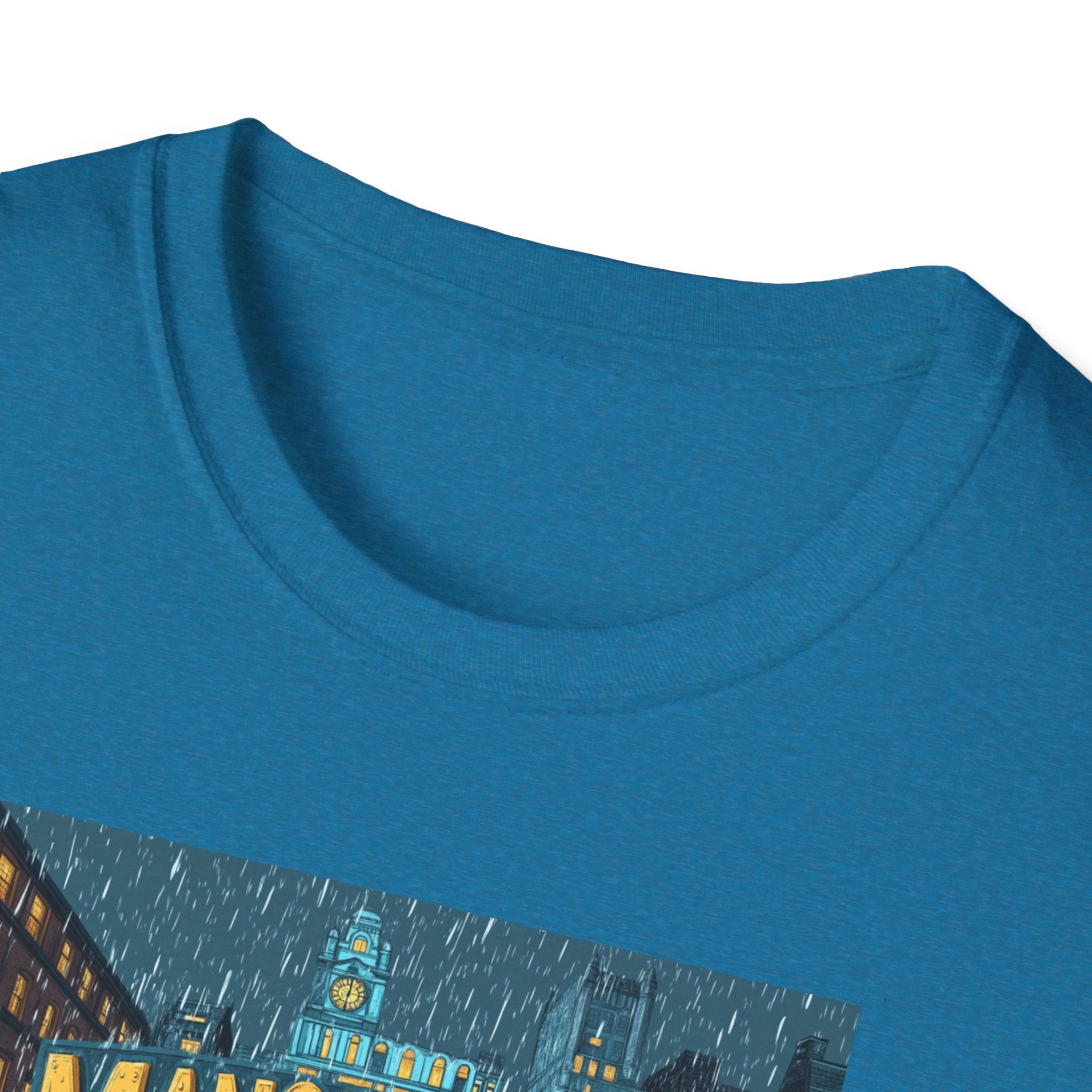 Manchester City Street Scene T-Shirt | Retro Skyline Tee