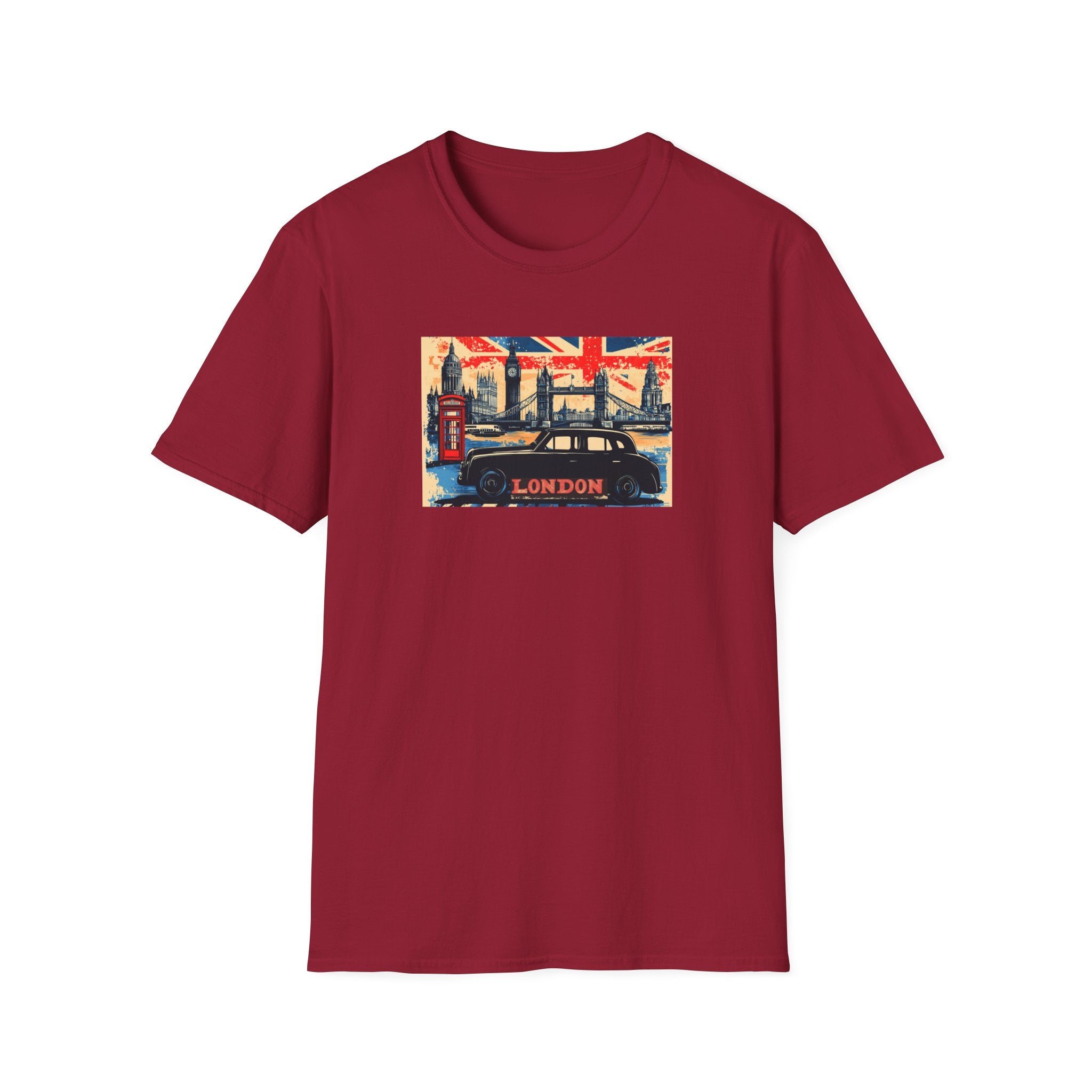 London Skyline Graphic T-Shirt | Union Jack, Tower Bridge, Red Phone Booth