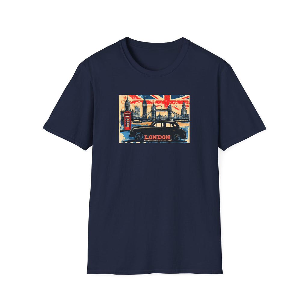 London Skyline Graphic T-Shirt | Union Jack, Tower Bridge, Red Phone Booth